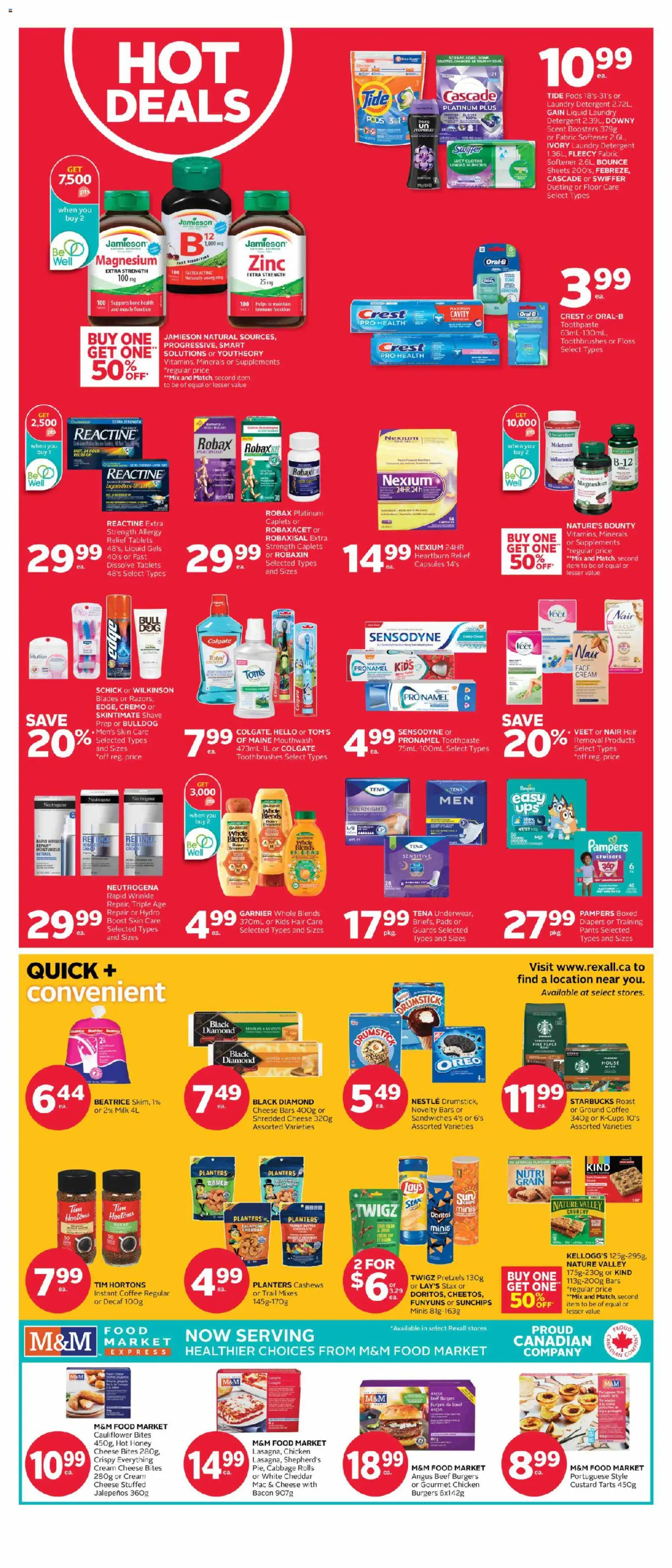 Rexall flyer valid from Aug 28, 2026 | Page: 7 | Products: Mouthwash, Capsules, Butter, Chicken