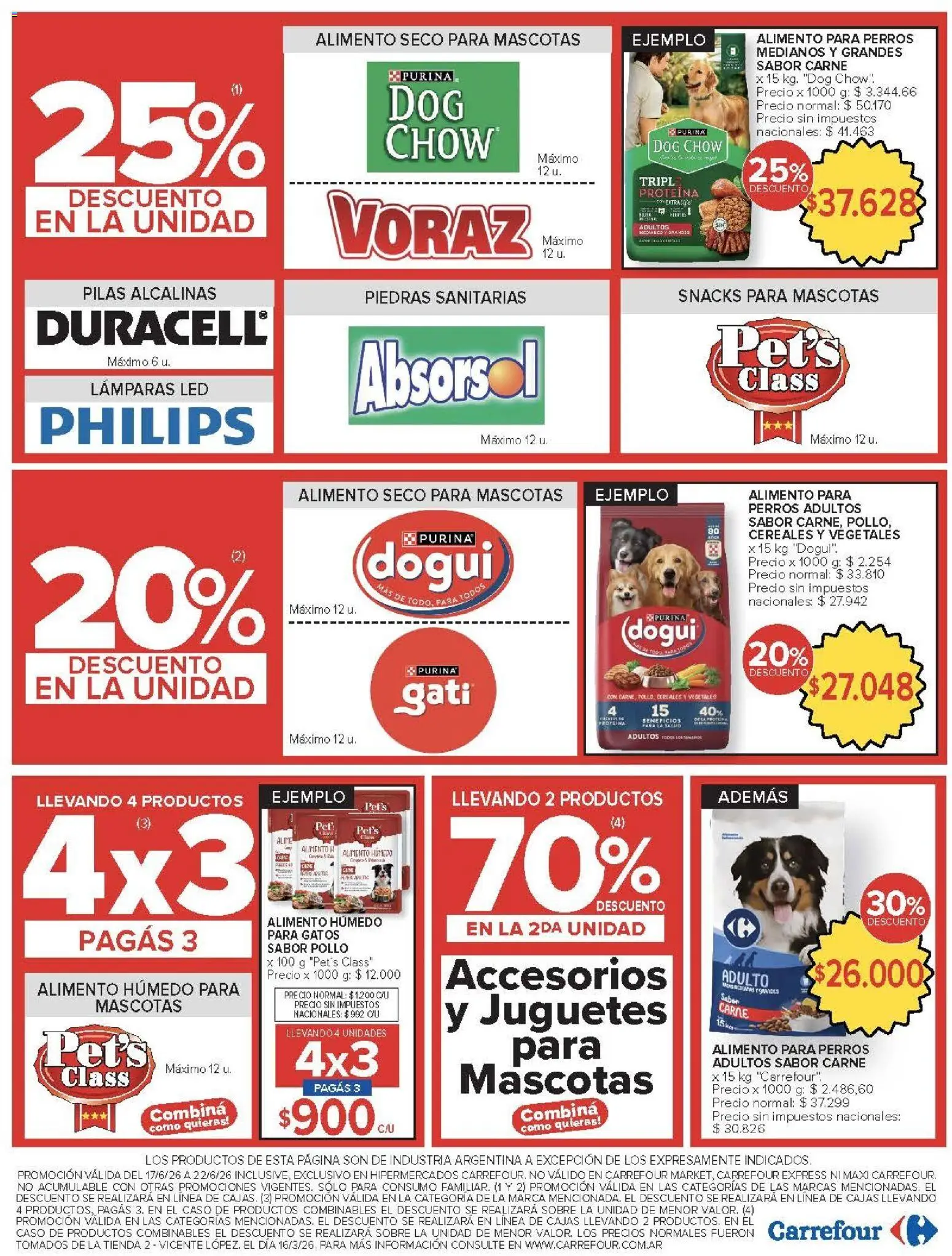 Carrefour ofertas │ válido desde el 17.06.2026 | Página: 24 | Productos: Sobre, Pilas, Pollo, Cereales