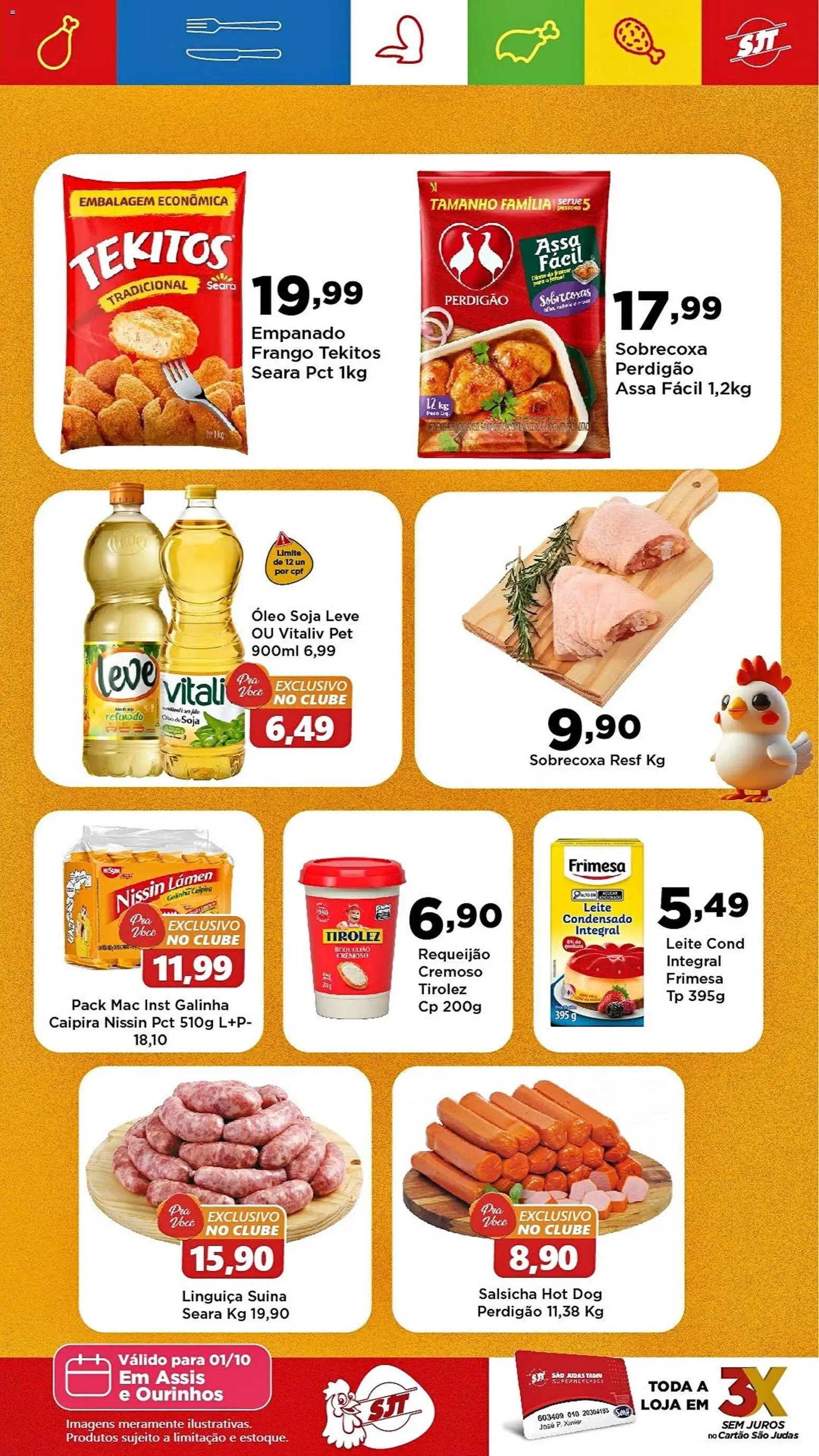 São Judas Tadeu Folheto - válido de 01/10/2026 | Página: 2 | Produtos: Freezer, Salsicha, Leite, Requeijão