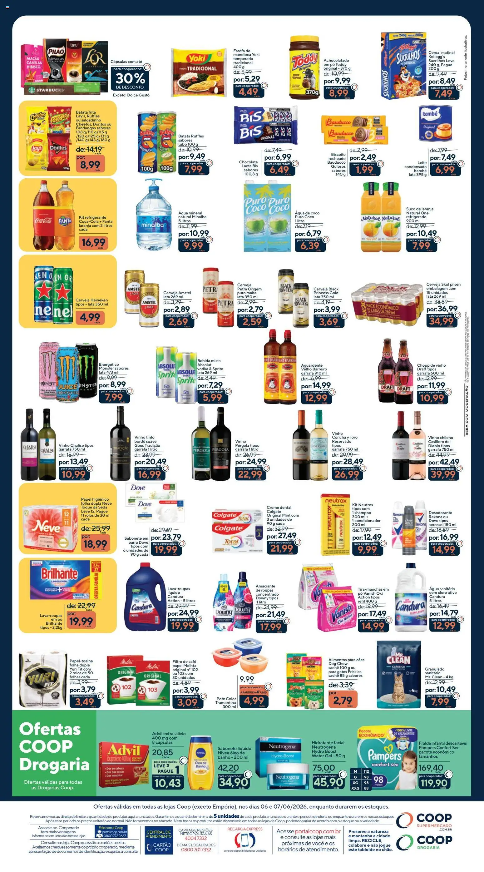 Coop Folheto - válido de 06.06.2026 | Página: 2 | Produtos: Suco, Bebida, Monster, Creme dental