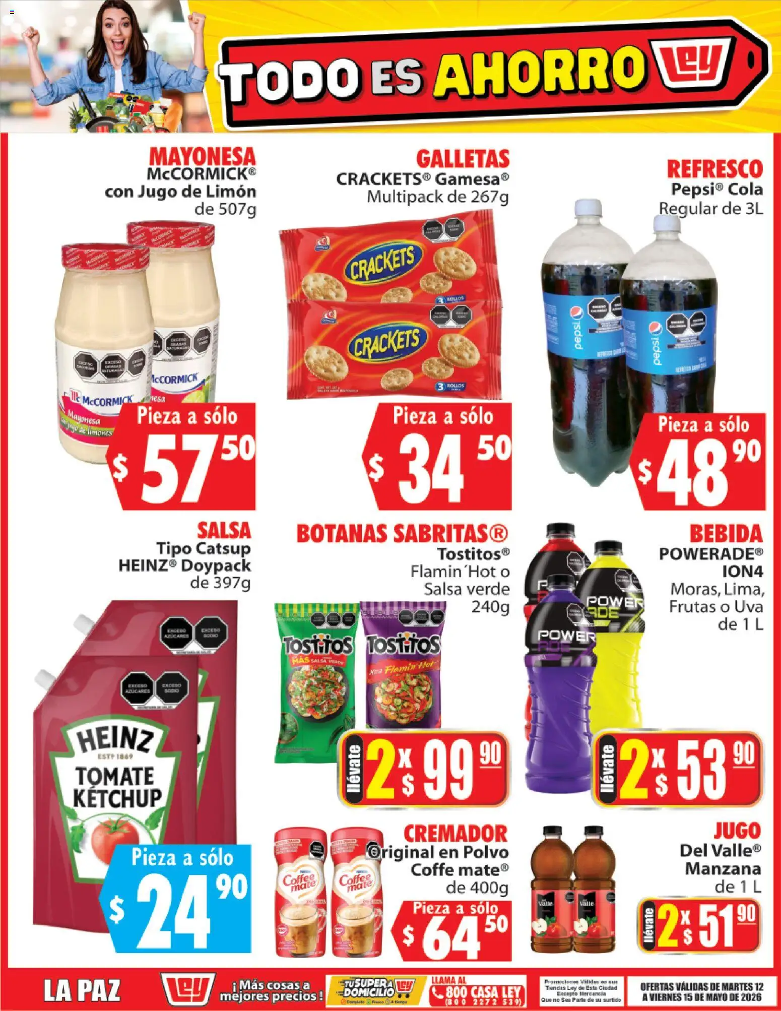 Nuevas ofertas de Casa Ley válidas en toda la República Mexicana desde el 12.05.2026. ¡Encuentra las mejores ofertas en Casa Ley folleto Todo es ahorro! | Página: 3
