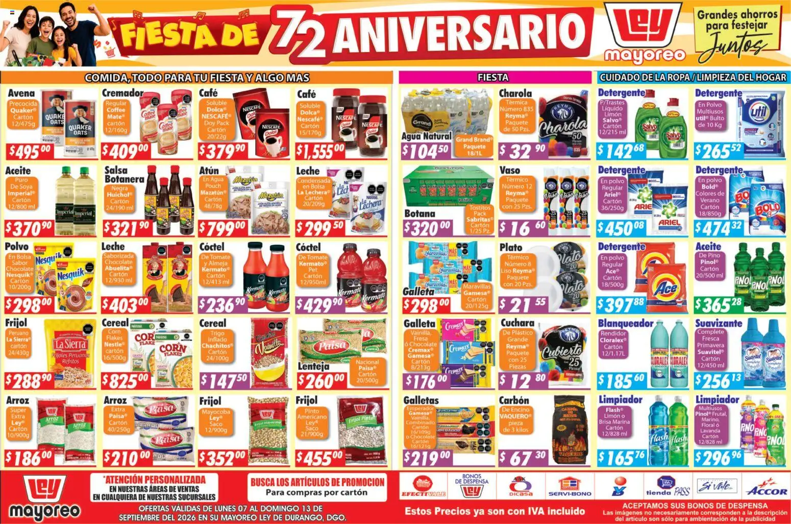 Nuevas ofertas de Casa Ley válidas en toda la República Mexicana desde el 07/09/2026. ¡Encuentra las mejores ofertas en Casa Ley folleto! | Página: 2