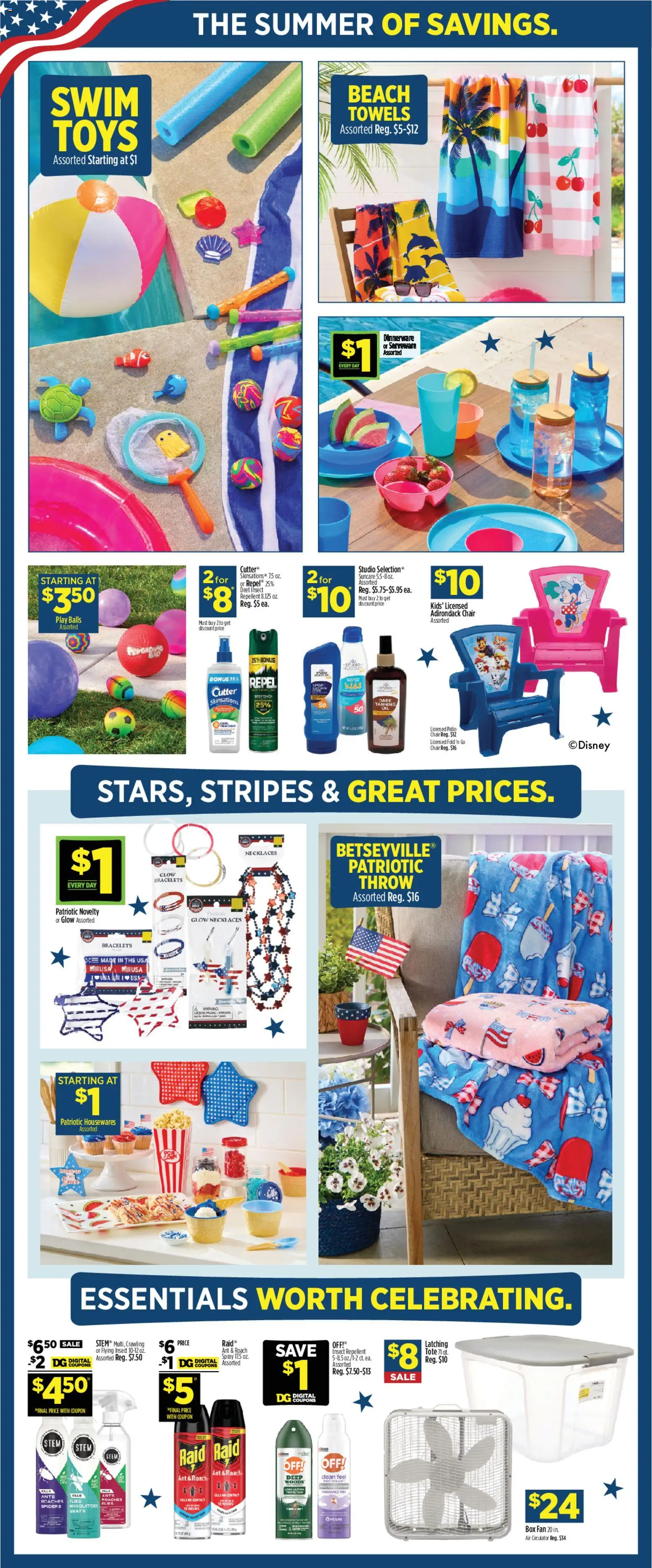 Dollar General Weekly Ad - TX - valid from 07.06.2026 | Page: 14 | Products: Chair, Box, Cutter, Fan