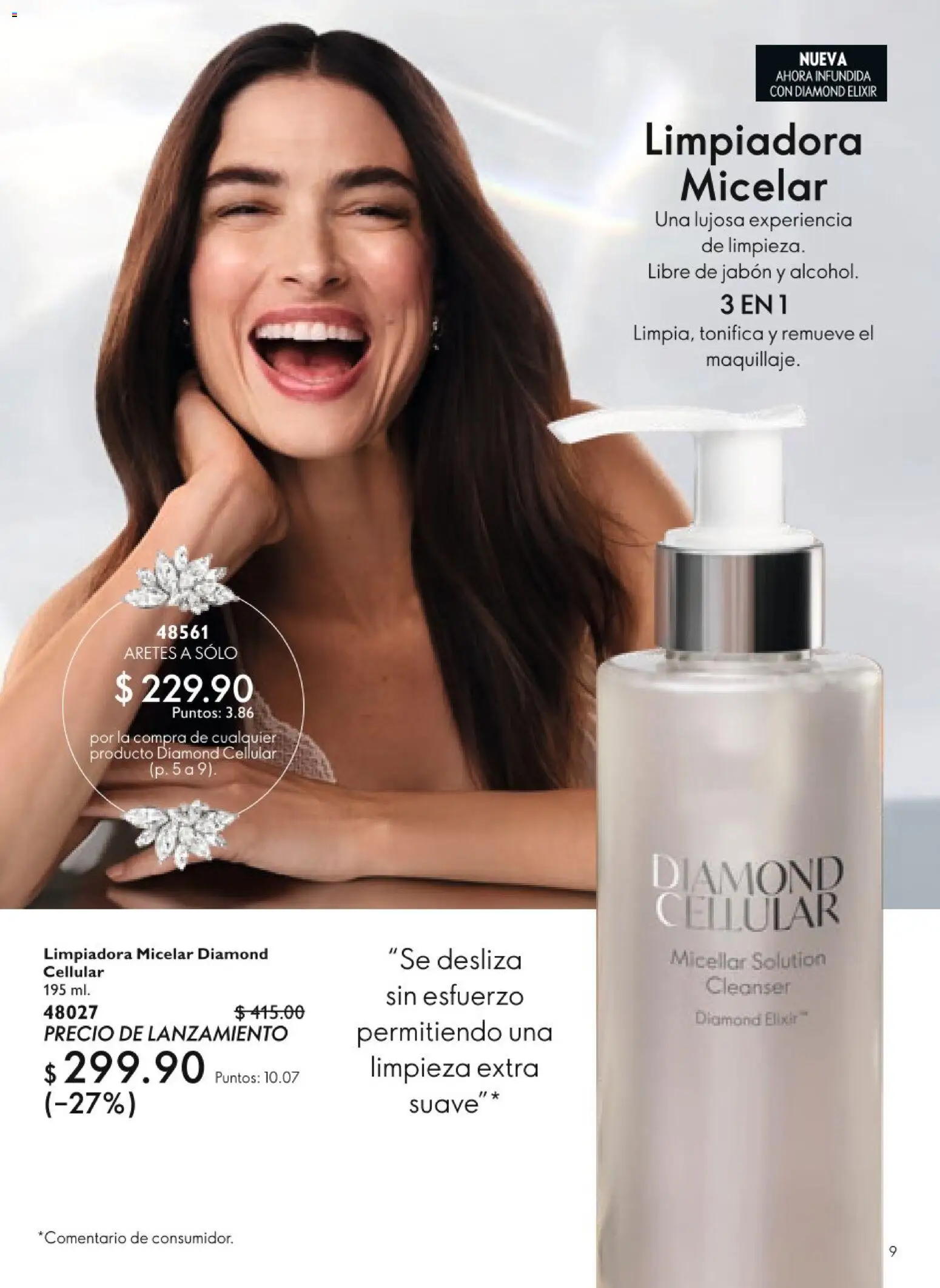Nuevas ofertas de Oriflame válidas en toda la República Mexicana desde el 20.06.2026. ¡Encuentra las mejores ofertas en Oriflame campaña 9 2026! | Página: 9 | Productos: Aretes, Jabón