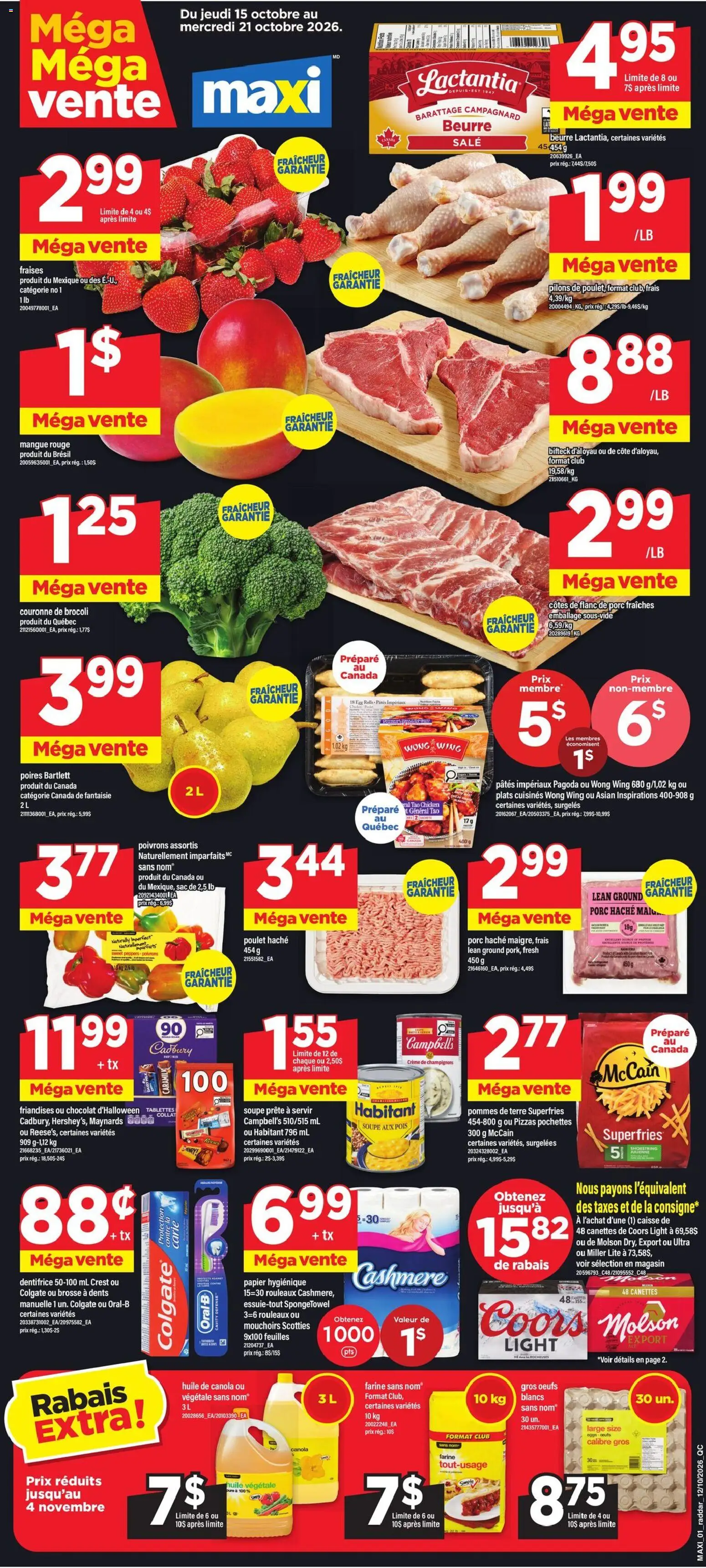 Maxi flyer valid from Oct 15, 2026 | Page: 1
