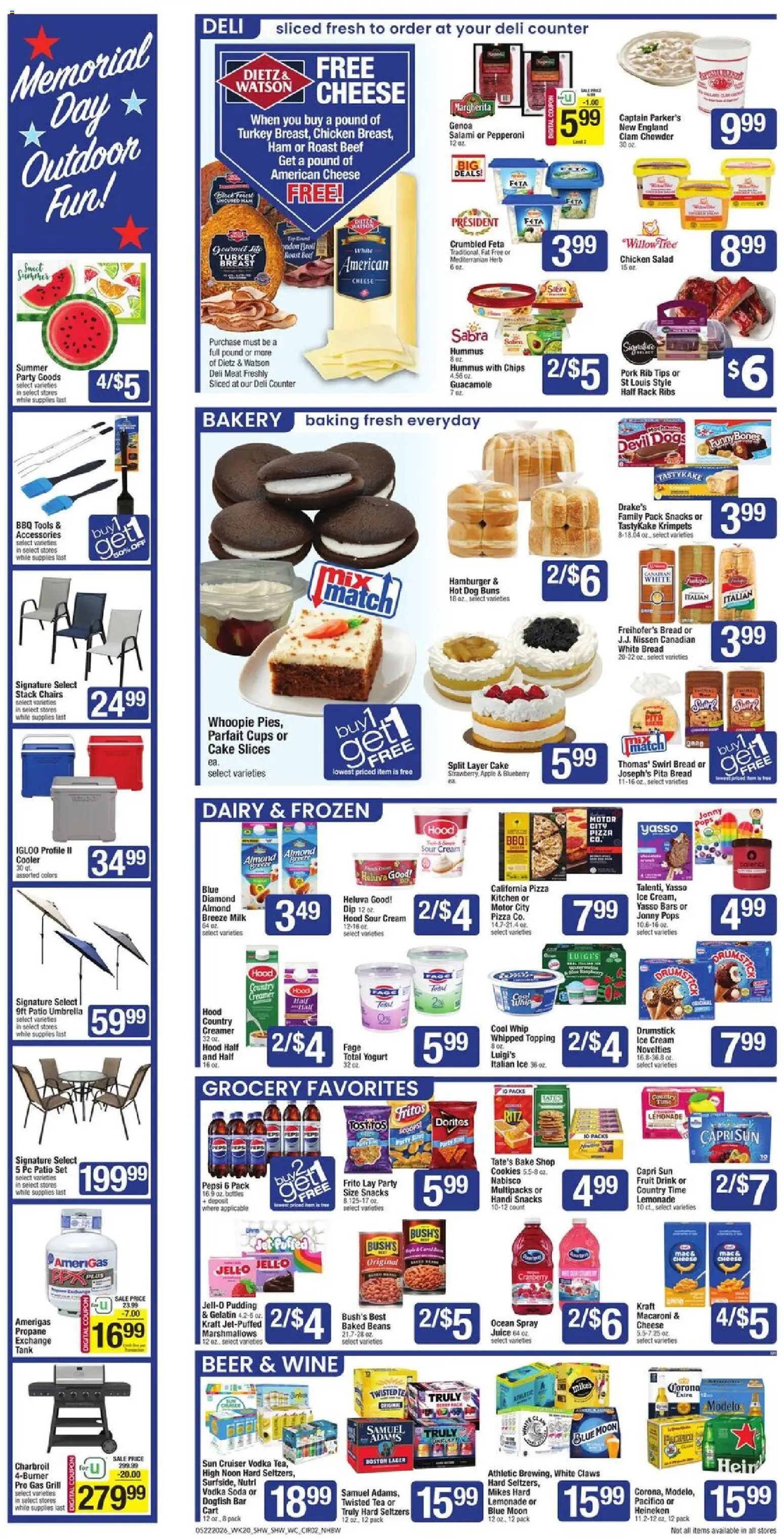 Shaw's Weekly Ad - NH - valid from 22.05.2026 | Page: 2 | Products: Juice, Chips, Cream, Cookies