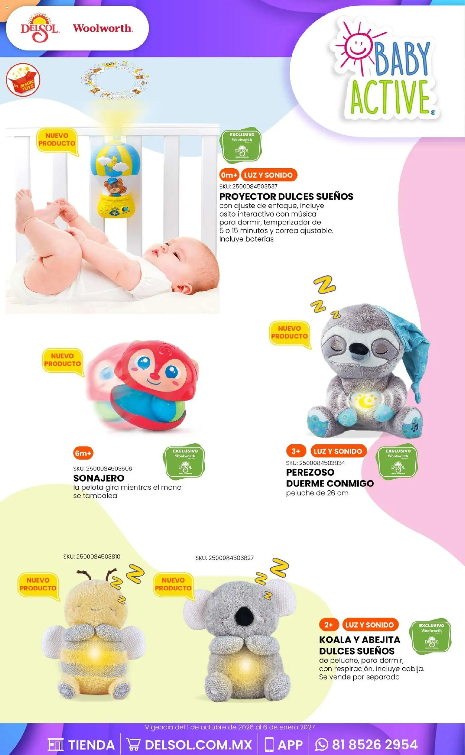 Nuevas ofertas de Del Sol y Woolworth válidas en toda la República Mexicana desde el 01/10/2026. ¡Encuentra las mejores ofertas en Del Sol y Woolworth catálogo El Castillo del Juguete! | Página: 2 | Productos: Pelota, Dulces, Proyector, Moño