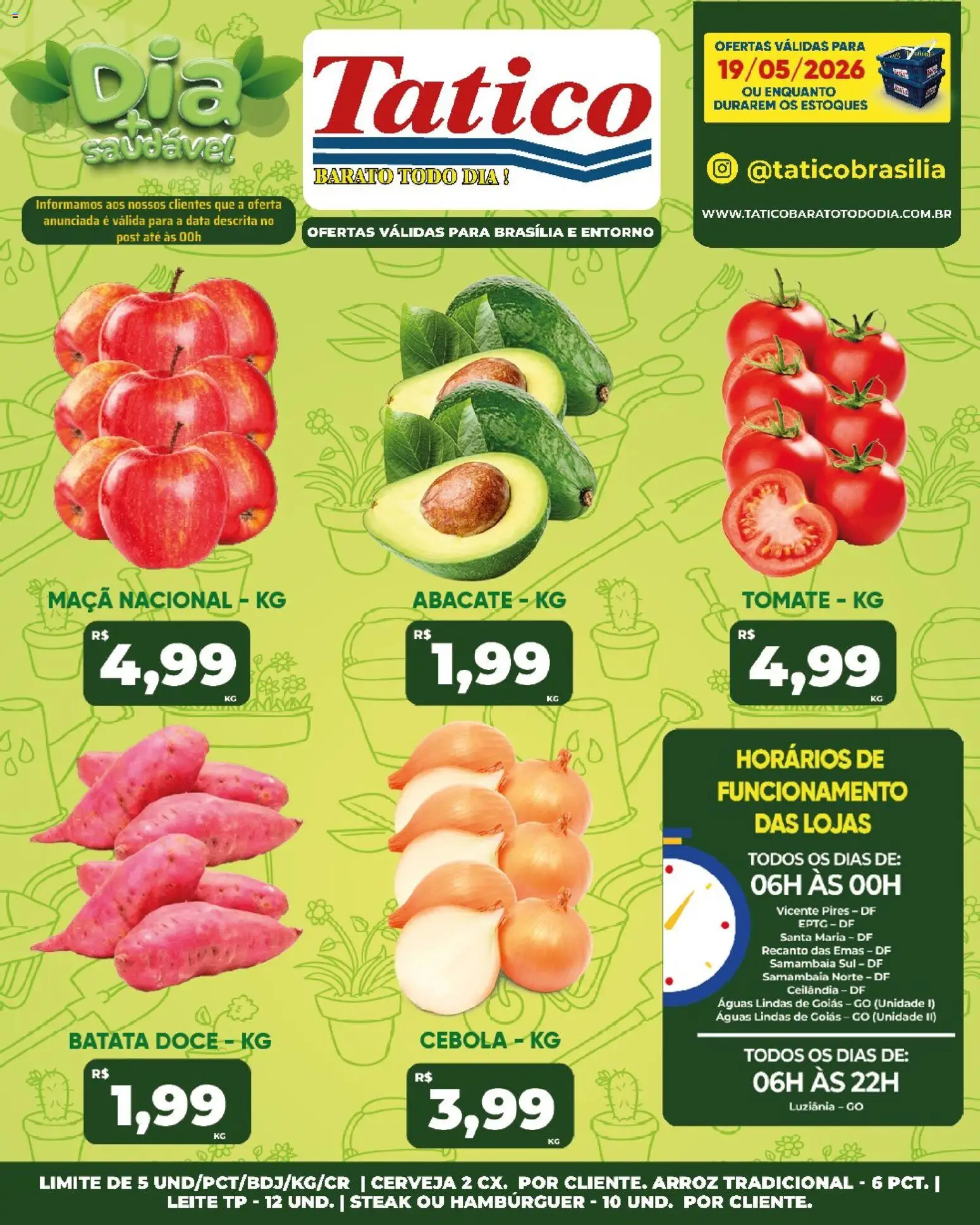 Tatico Folheto - válido de 20.05.2026 | Página: 38 | Produtos: Leite, Cerveja, Arroz, Batata