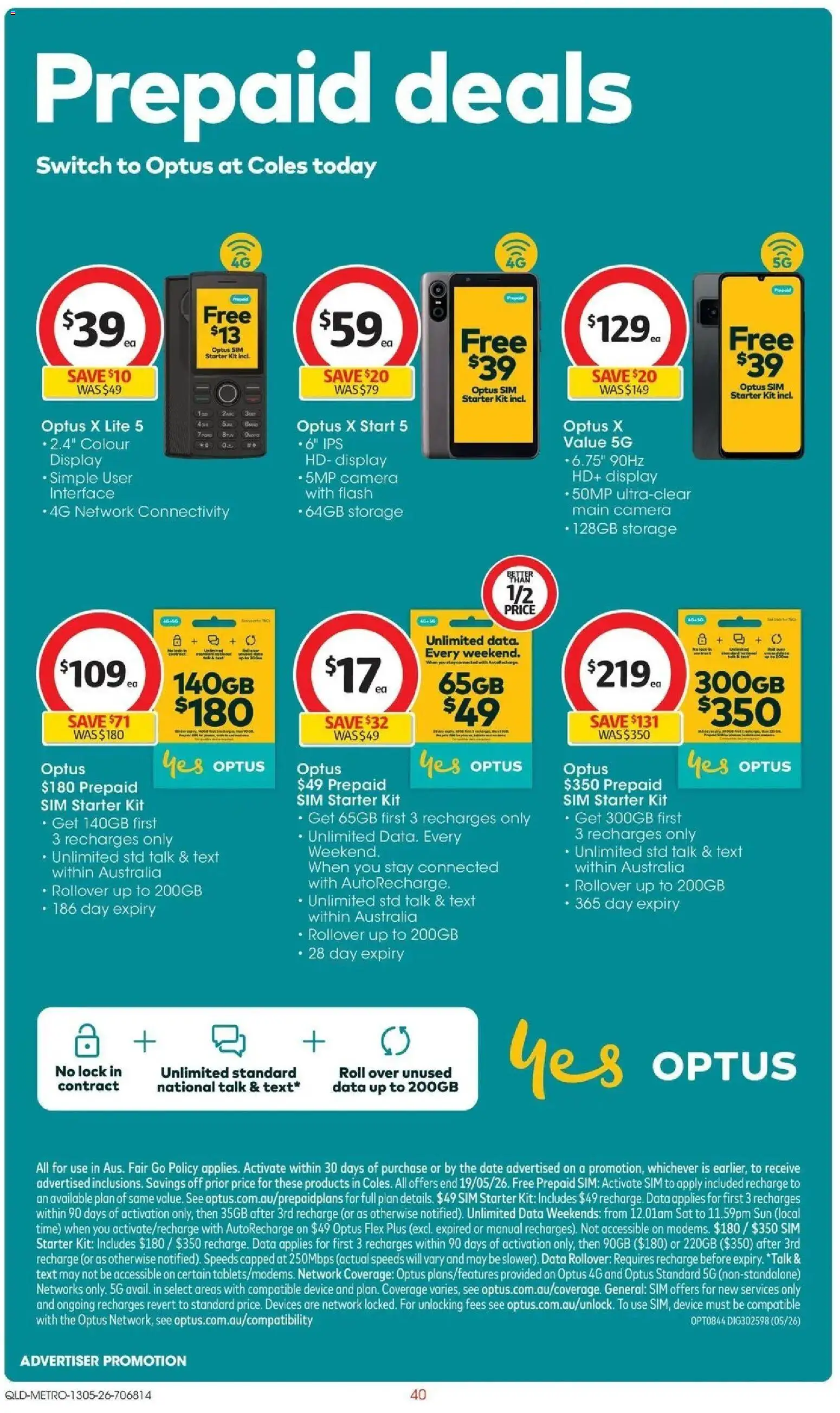 Coles catalogue - valid from 13.05.2026 | Page: 40 | Products: Date, Device, Camera