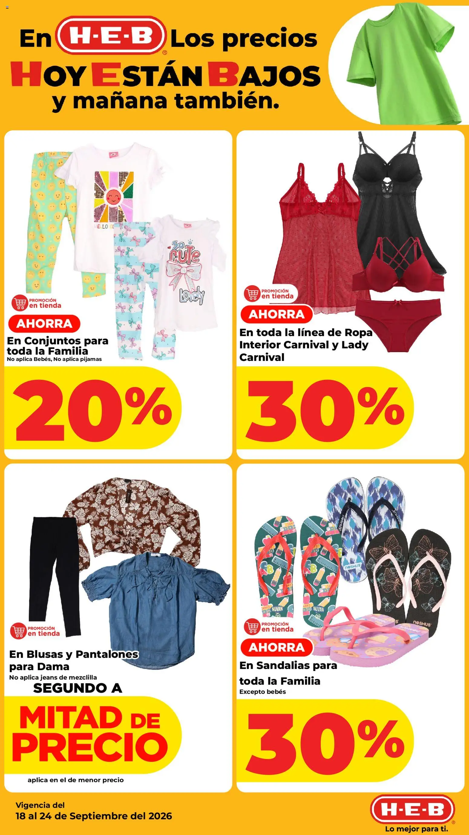 Nuevas ofertas de H-E-B válidas en toda la República Mexicana desde el 18/09/2026. ¡Encuentra las mejores ofertas en H-E-B folleto! | Página: 14