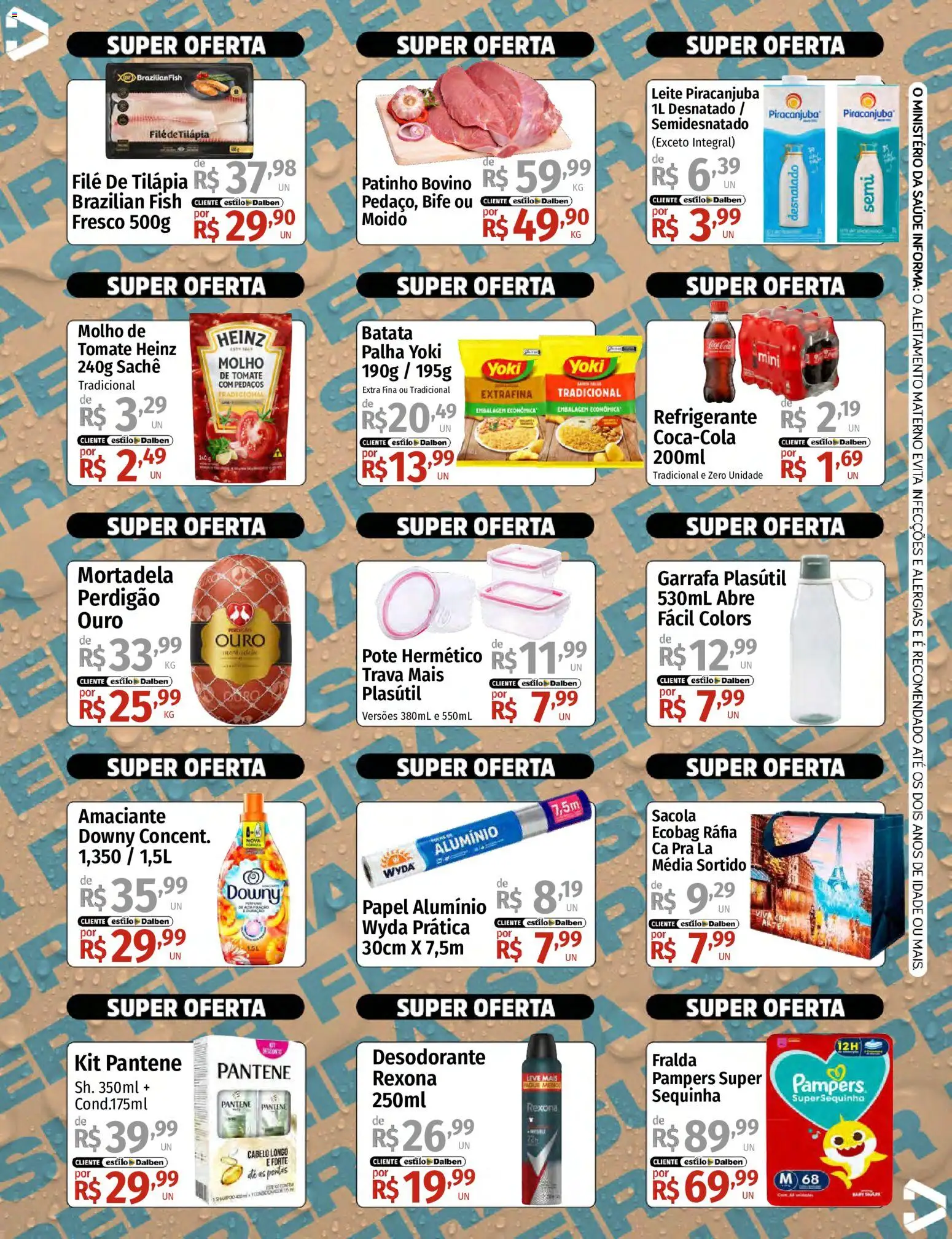 Supermercado Dalben Folheto - válido de 29/06/2026 | Página: 2 | Produtos: Desodorante, Leite, Refrigerante, Filé de tilápia