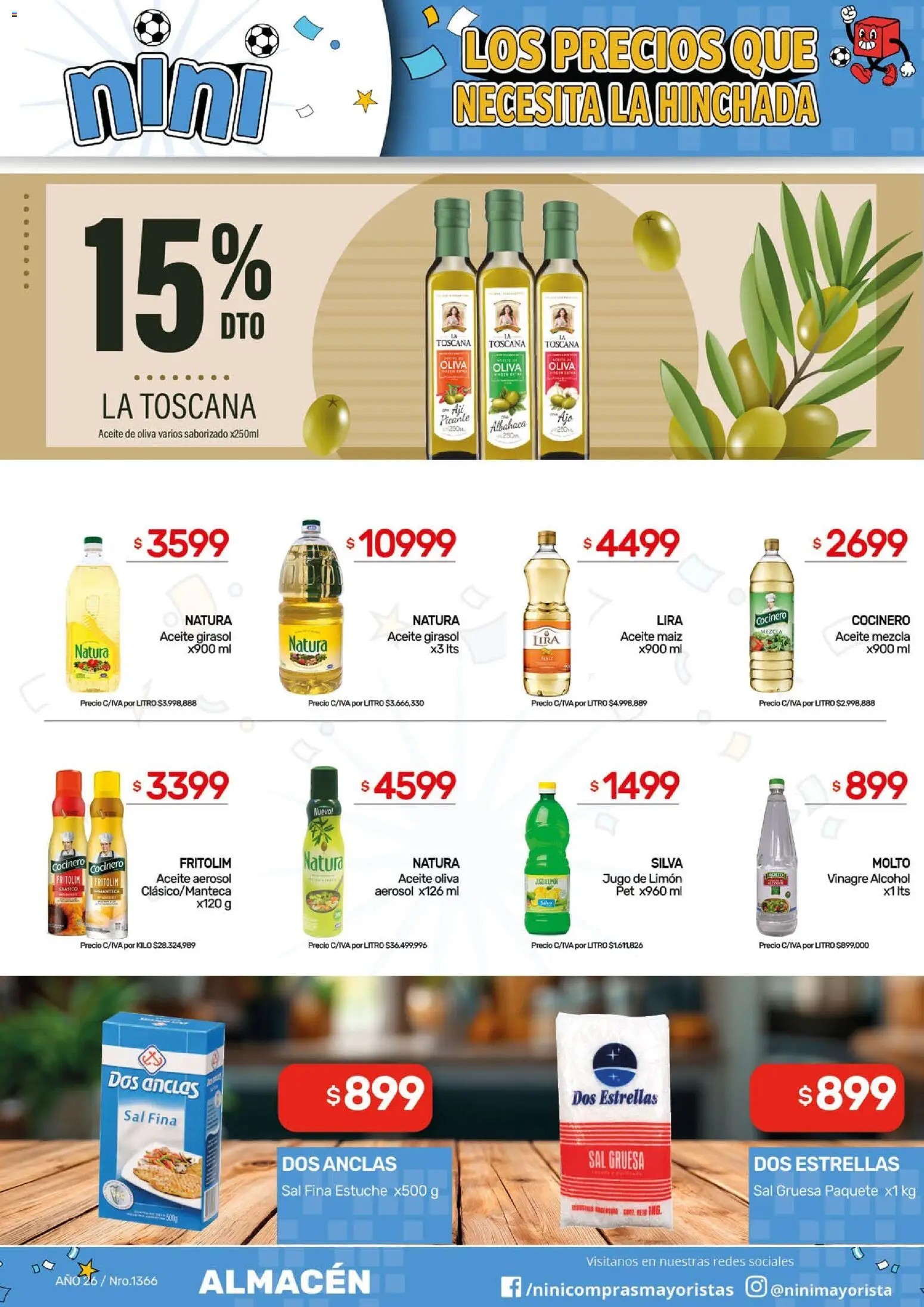 NINI Mayorista ofertas │ válido desde el 29/06/2026 | Página: 21 | Productos: Maiz, Sal, Estuche, Jugo
