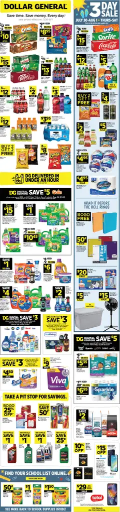Preview of Dollar General weekly ads valid from 07/26/2026