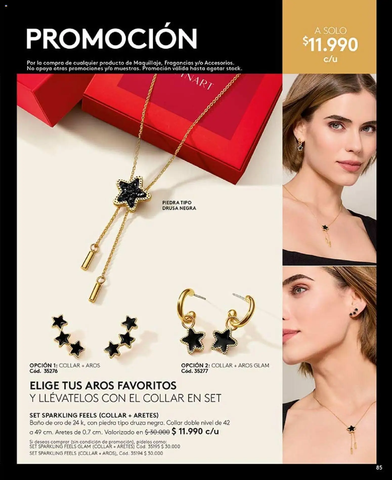 Catálogo Ésika Campaña 12 │ válido desde el 06.07.2026 | Página: 85 | Productos: Baño, Collar, Aros