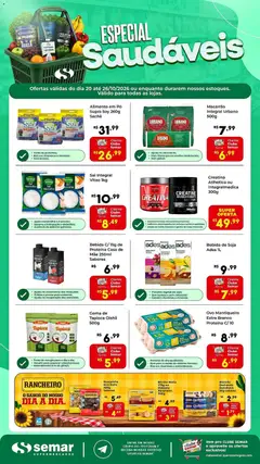 Semar Supermercado ofertas Especial Saudáveis - Pré-Visualização do folheto da loja Semar Supermercado, válido de 20/10/2026