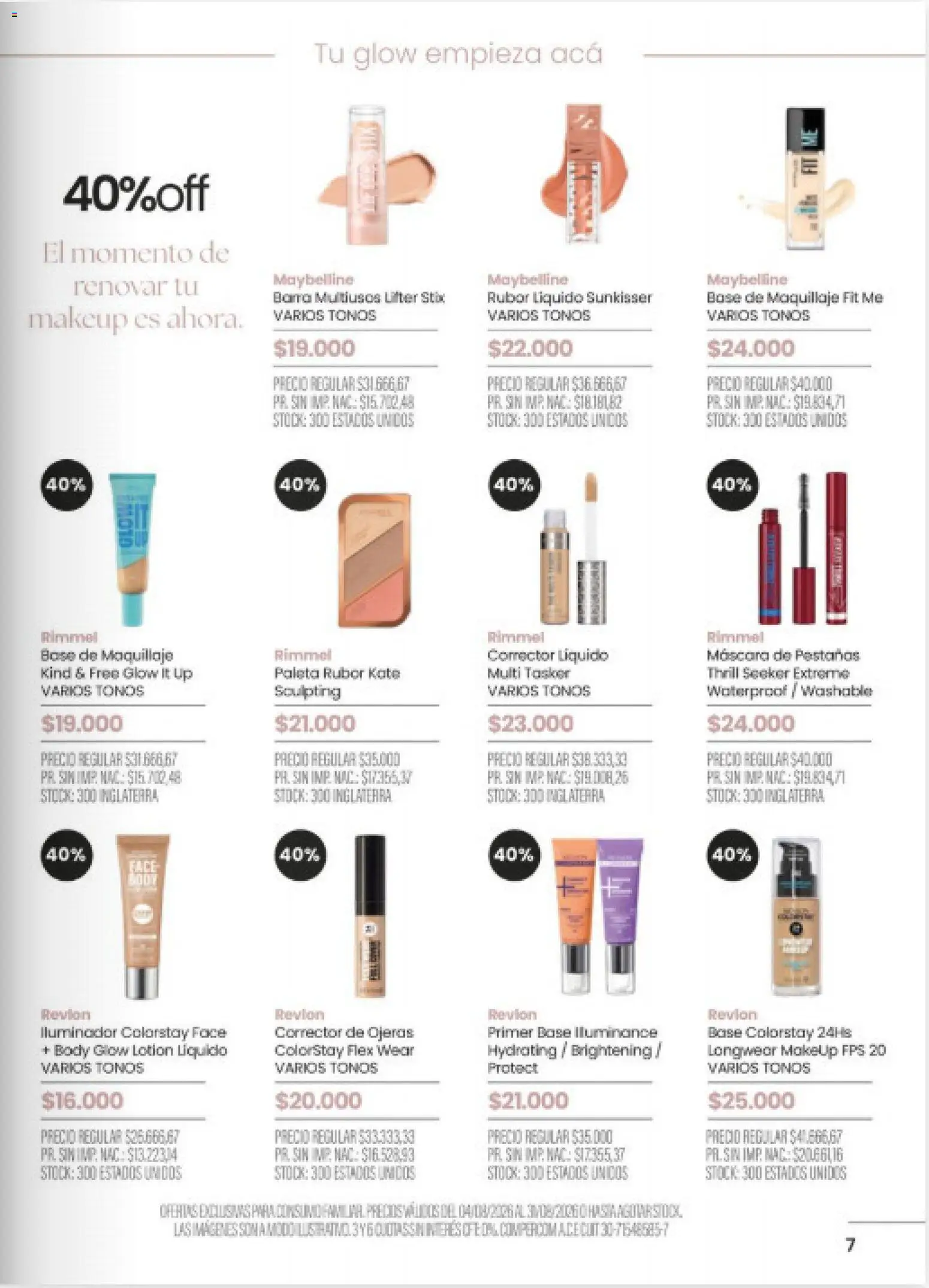 Pigmento catálogo │ válido desde el 04/08/2026 | Página: 7 | Productos: Rubor, Máscara, Mascara de pestañas, Corrector de ojeras