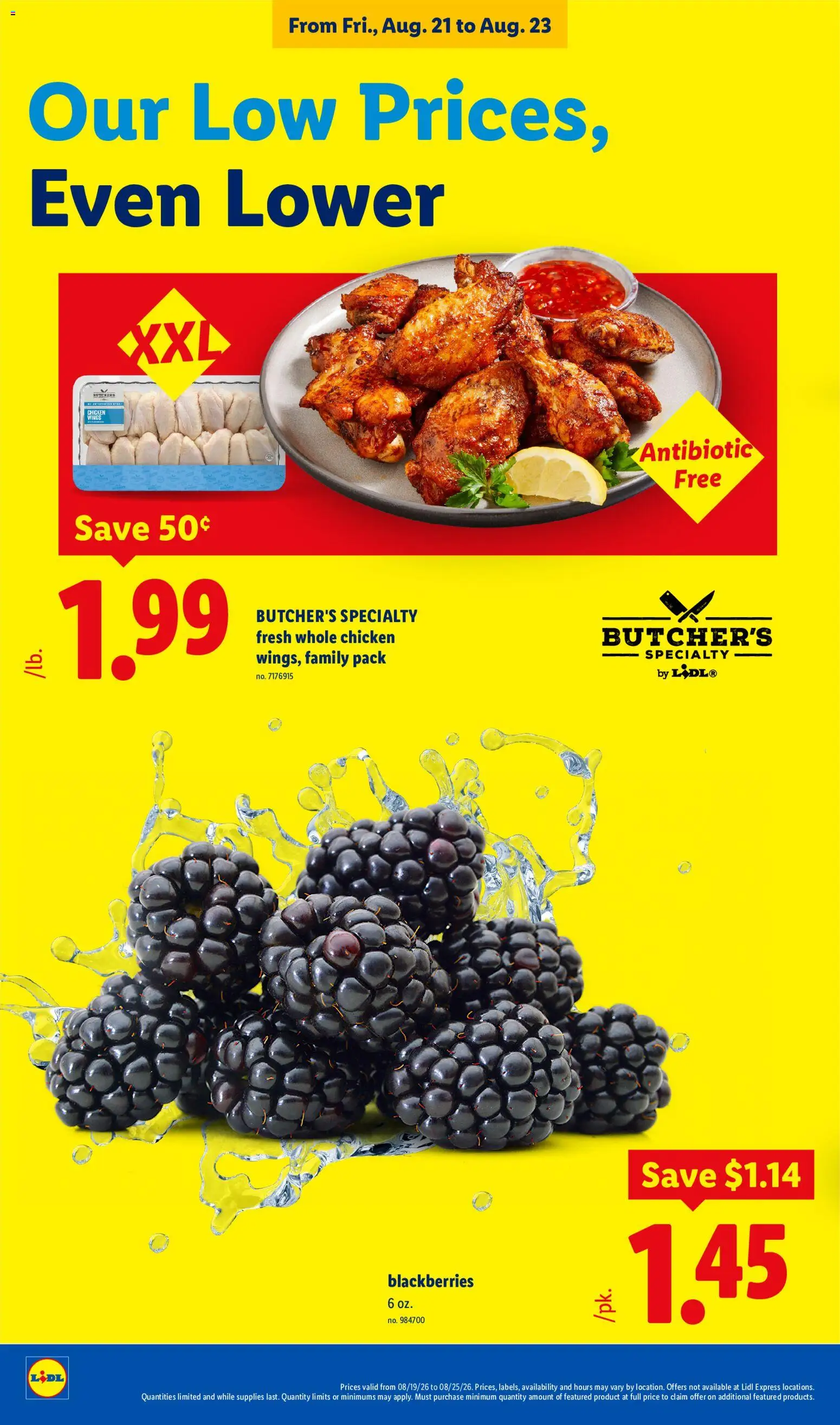 Lidl Weekly Ad - valid from 08/19/2026 | Page: 28 | Products: Chicken, Chicken wings, Whole chicken