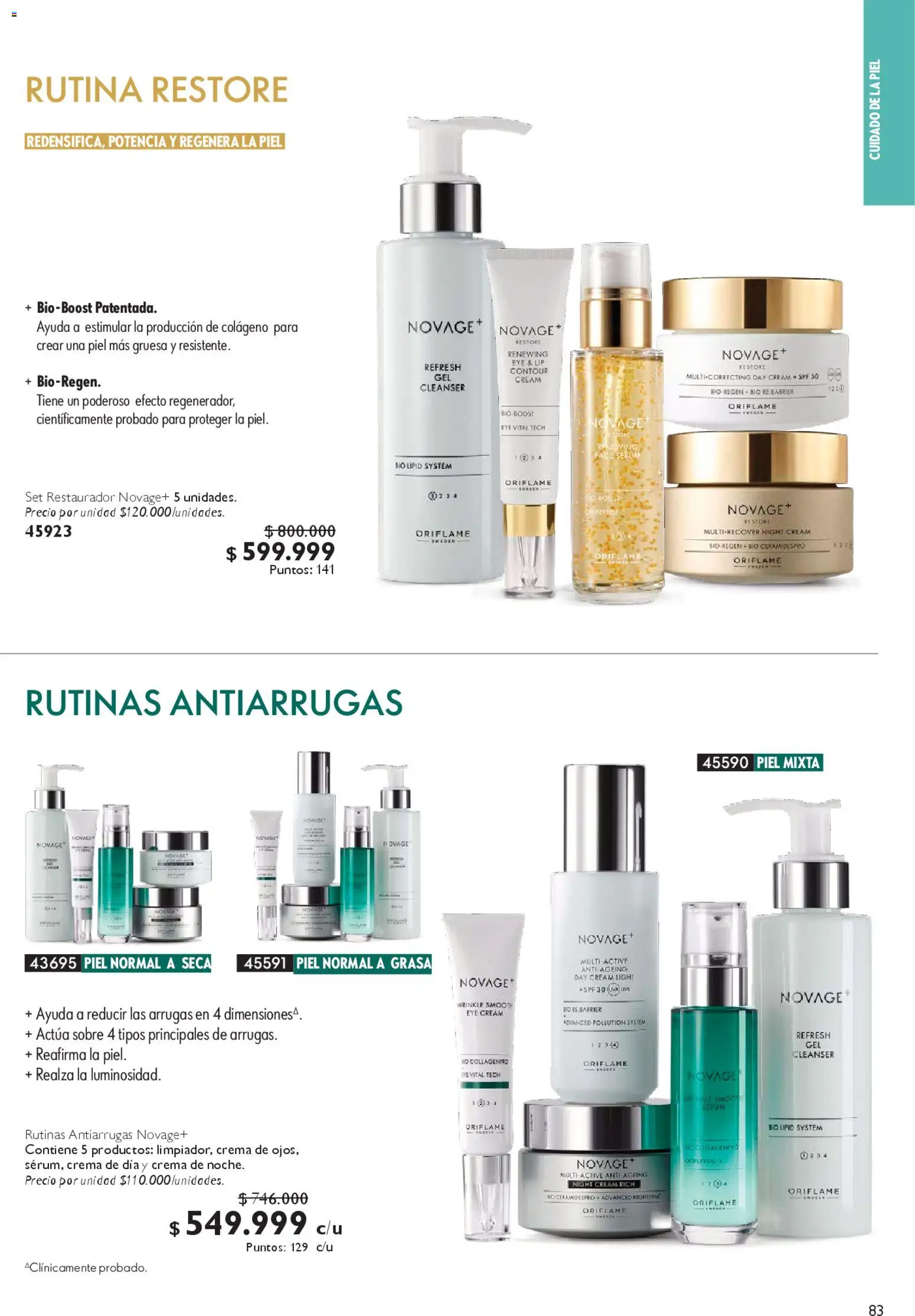 Oriflame revista - valida desde el 28.03.2026 | Página: 83 | Productos: Crema, Serum, Sobre, Uva
