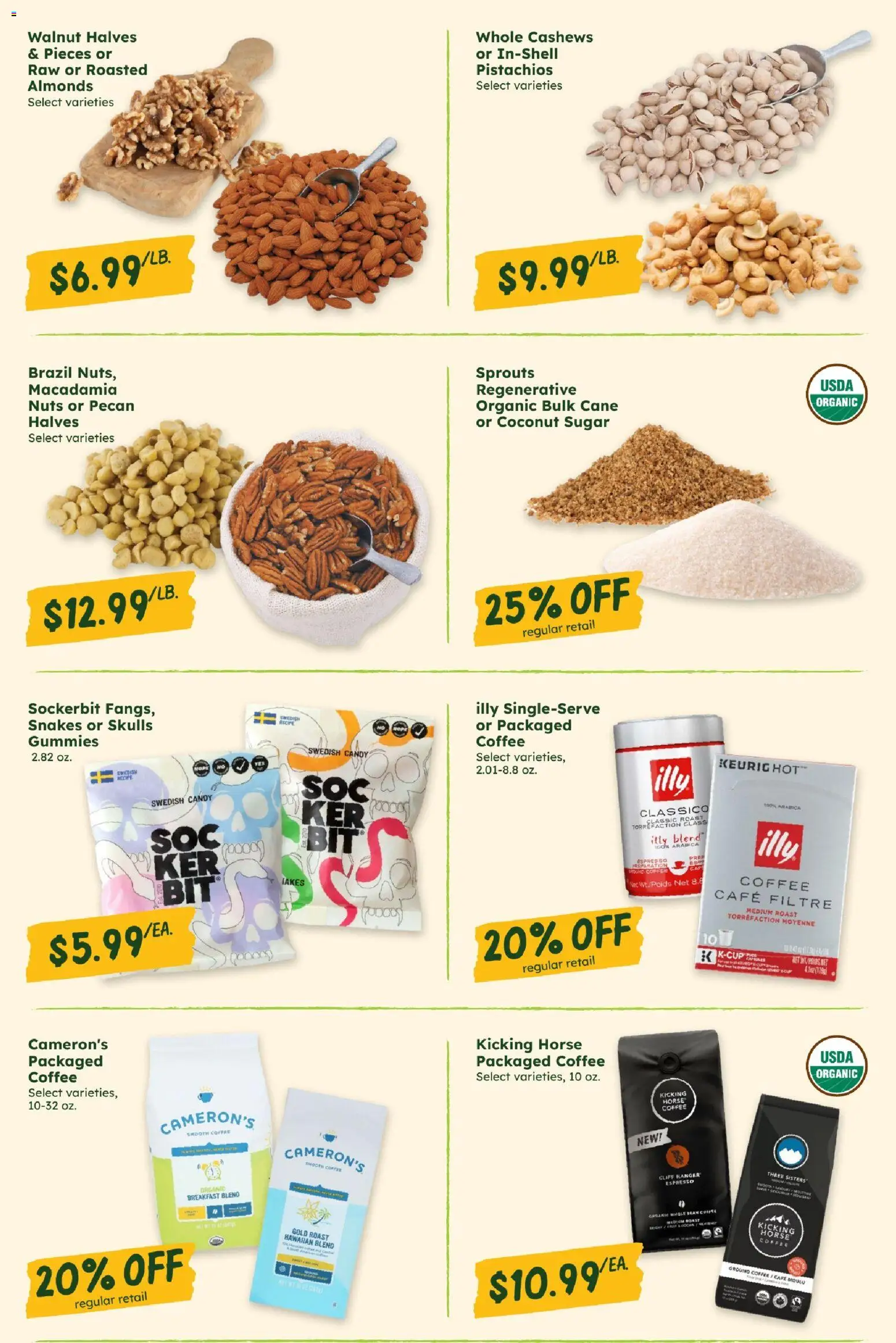 Sprouts Monthly Ad - valid from 09/23/2026 | Page: 8 | Products: Almonds, Candy, Sugar, Coconut