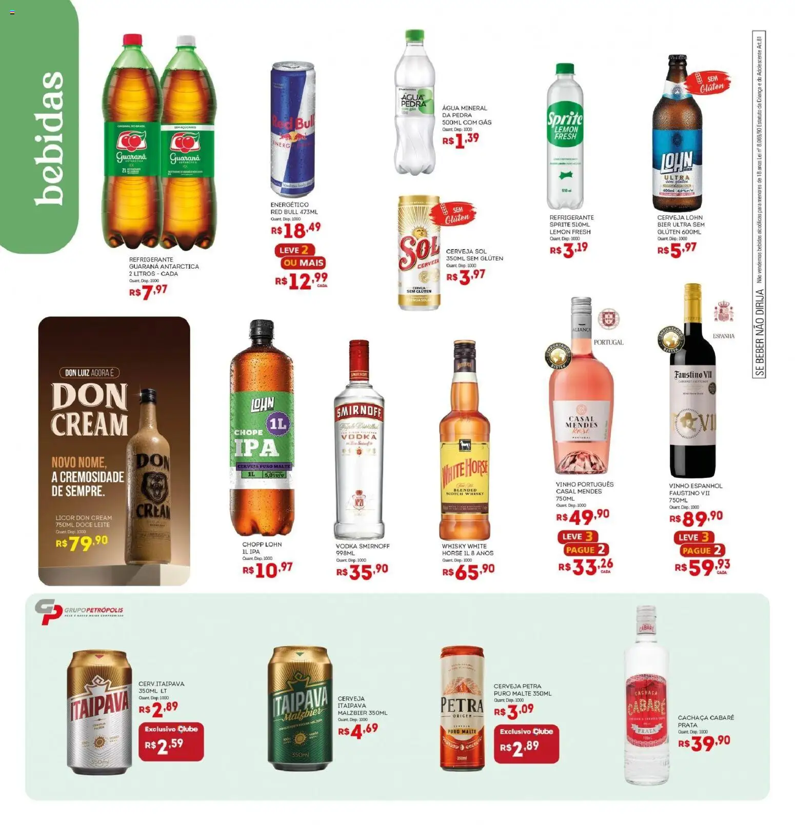 Bistek Supermercados Folheto - válido de 12/08/2026 | Página: 6 | Produtos: Guaraná, Vinho, Água, Vodka