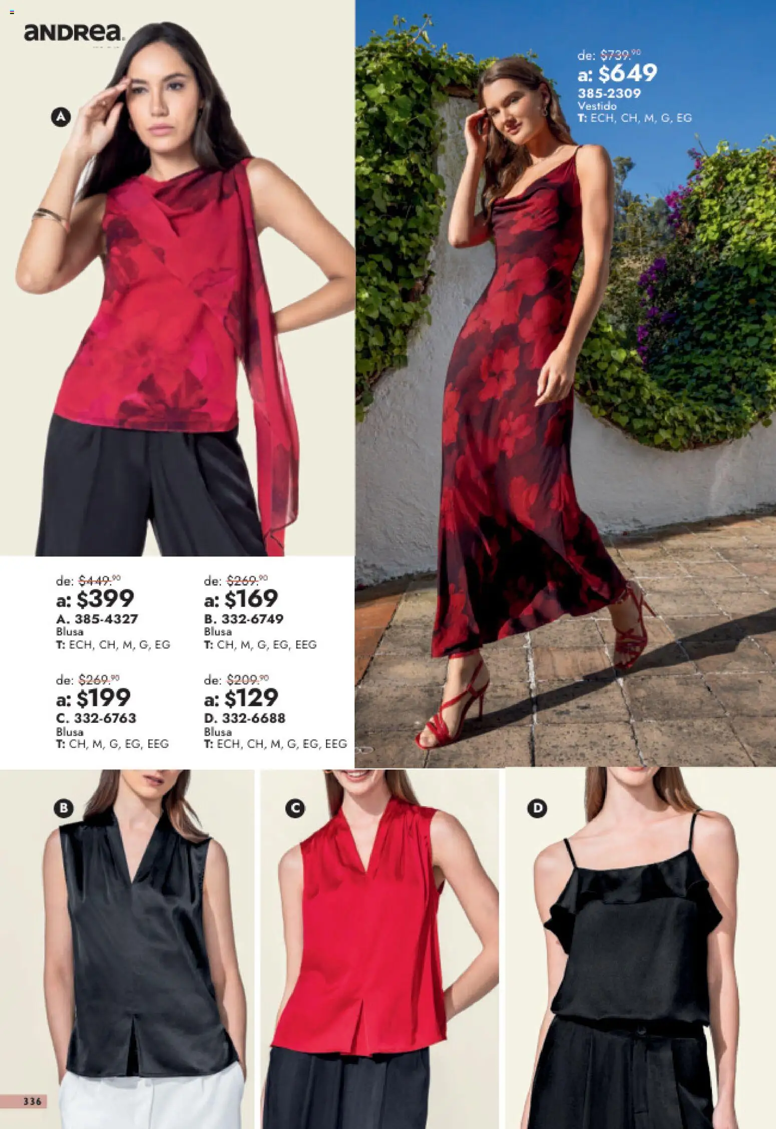 Nuevas ofertas de Andrea válidas en toda la República Mexicana desde el 26/07/2026. ¡Encuentra las mejores ofertas en Andrea catálogo Outlet! | Página: 336