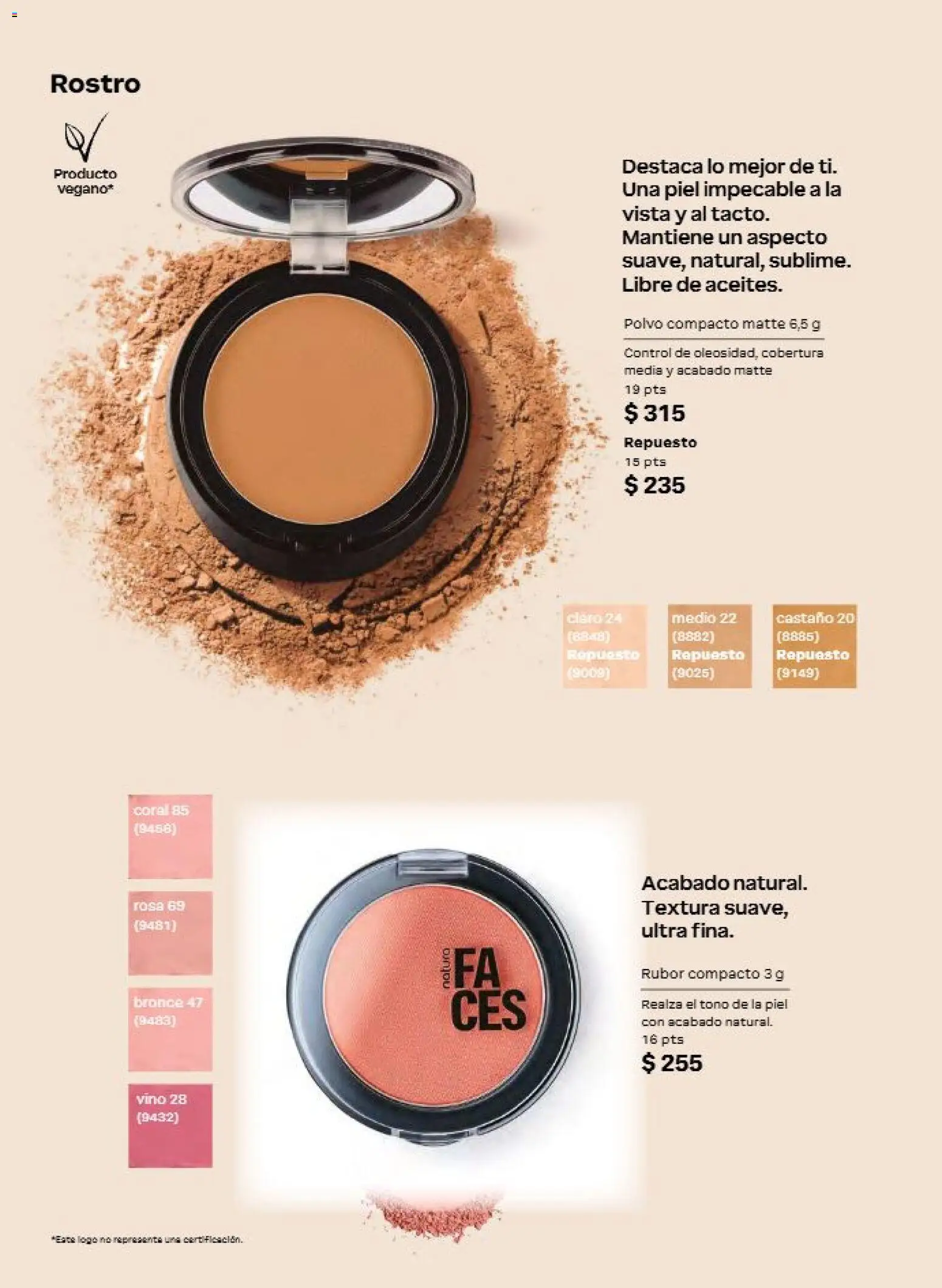 Nuevas ofertas de Natura válidas en toda la República Mexicana desde el 11/09/2026. ¡Encuentra las mejores ofertas en Natura campaña 14 2026! | Página: 66 | Productos: Polvo compacto, Vino, Polvo, Rubor