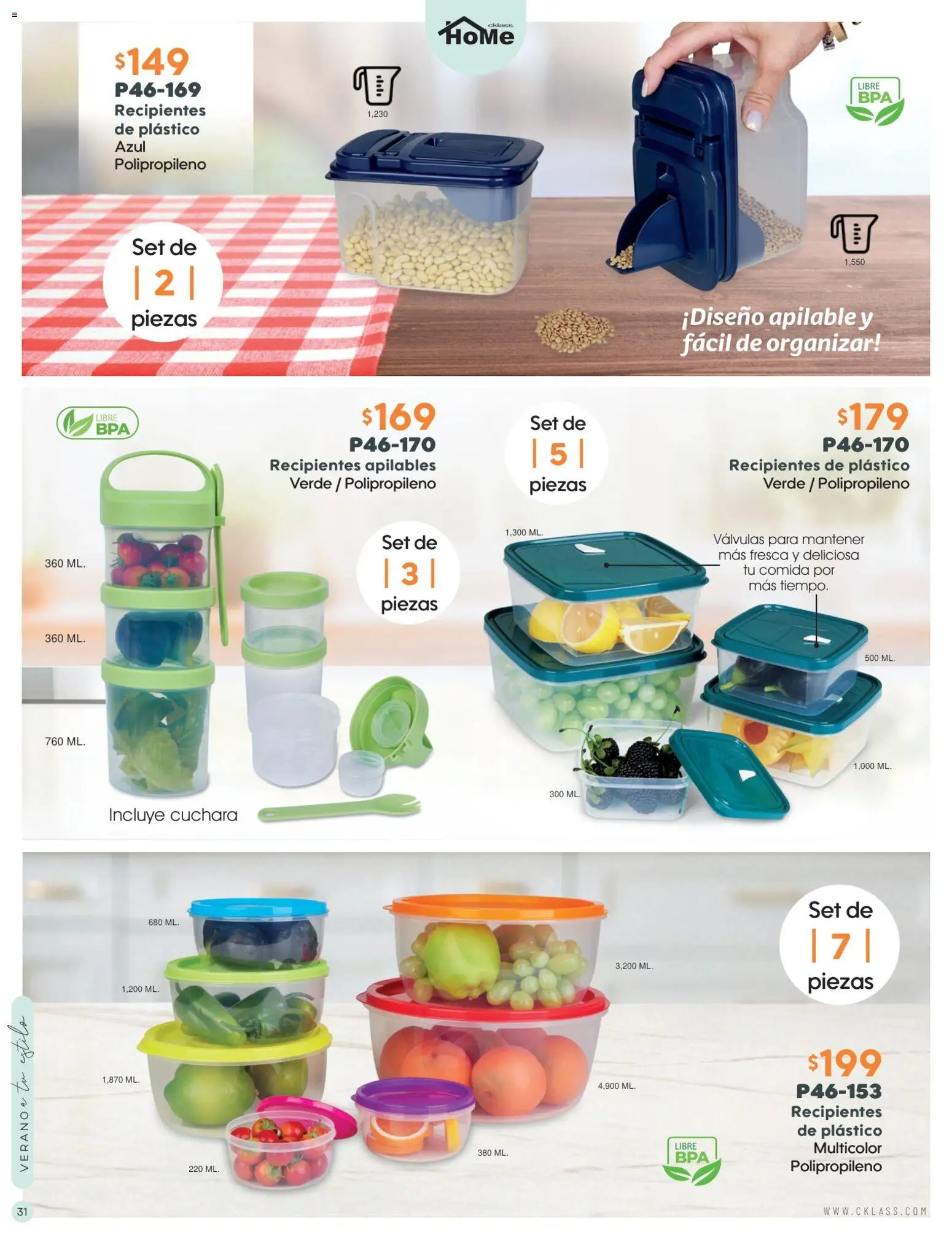 Nuevas ofertas de Cklass válidas en toda la República Mexicana desde el 02/07/2026. ¡Encuentra las mejores ofertas en Cklass catálogo Verano WE & Home! | Página: 32 | Productos: Cuchara