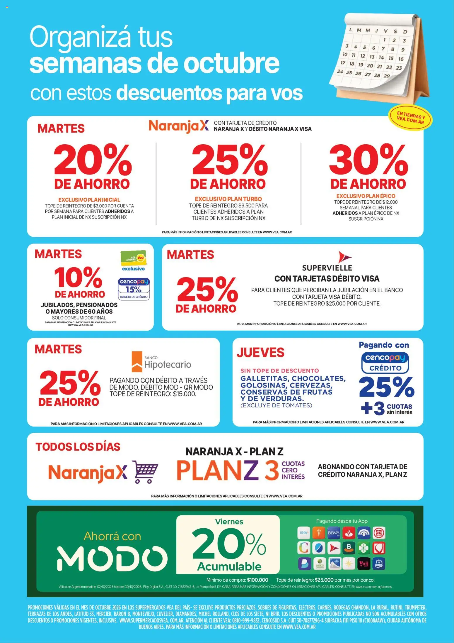 Vea - Fin de semana Cuyo │ válido desde el 23/10/2026 | Página: 12