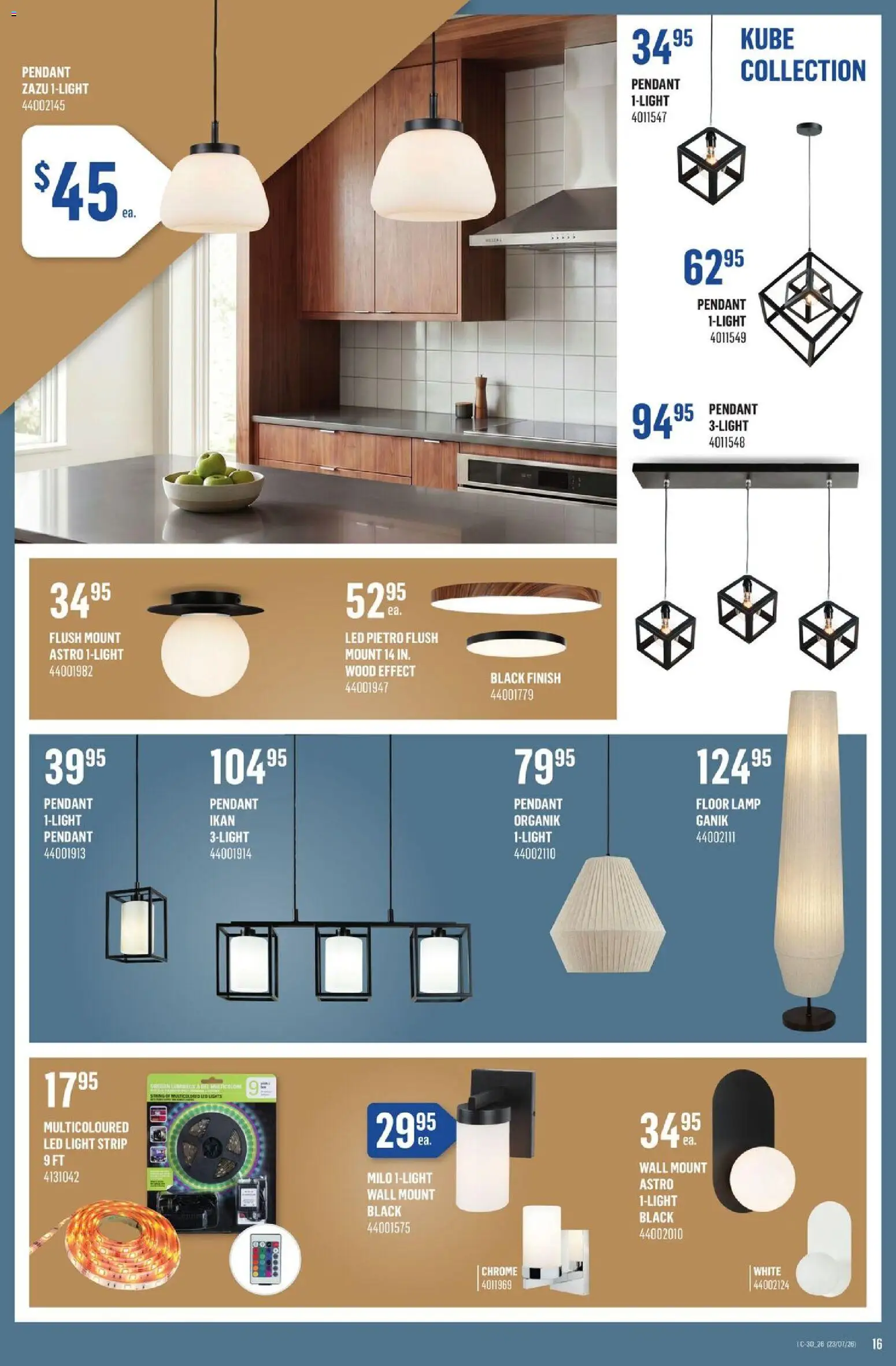 Canac flyer valid from Jul 23, 2026 | Page: 16 | Products: Lamp