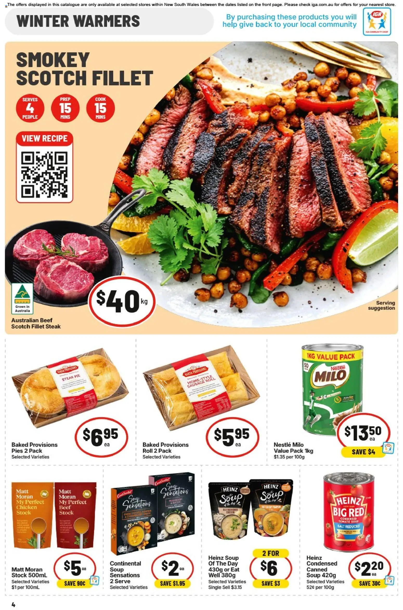 IGA catalogue - valid from 05/08/2026 | Page: 5 | Products: Beef, Steak, Soup, Pies