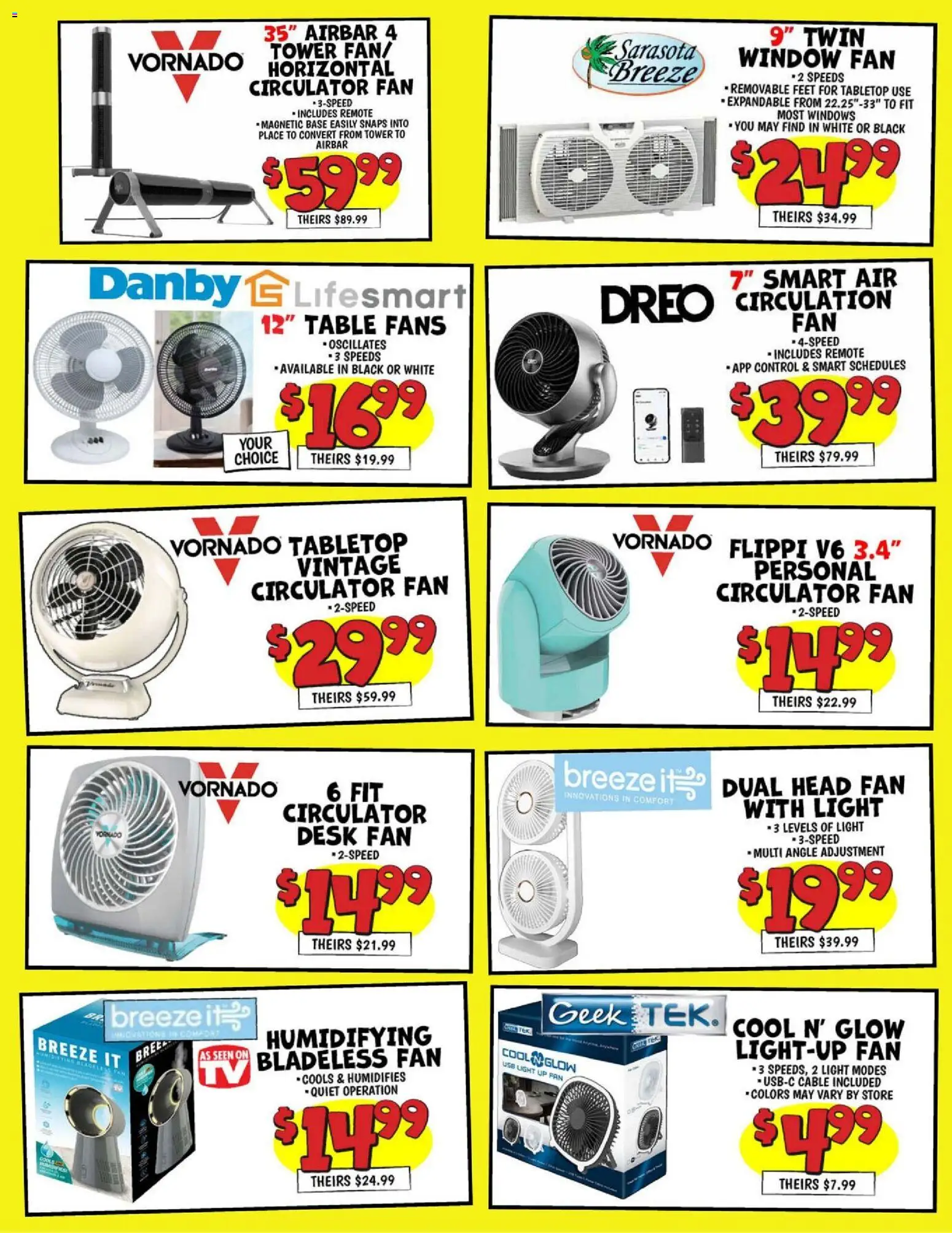 Ollie's Weekly Ad - valid from 16.05.2026 | Page: 3 | Products: Desk, Cable, Usb, Fan