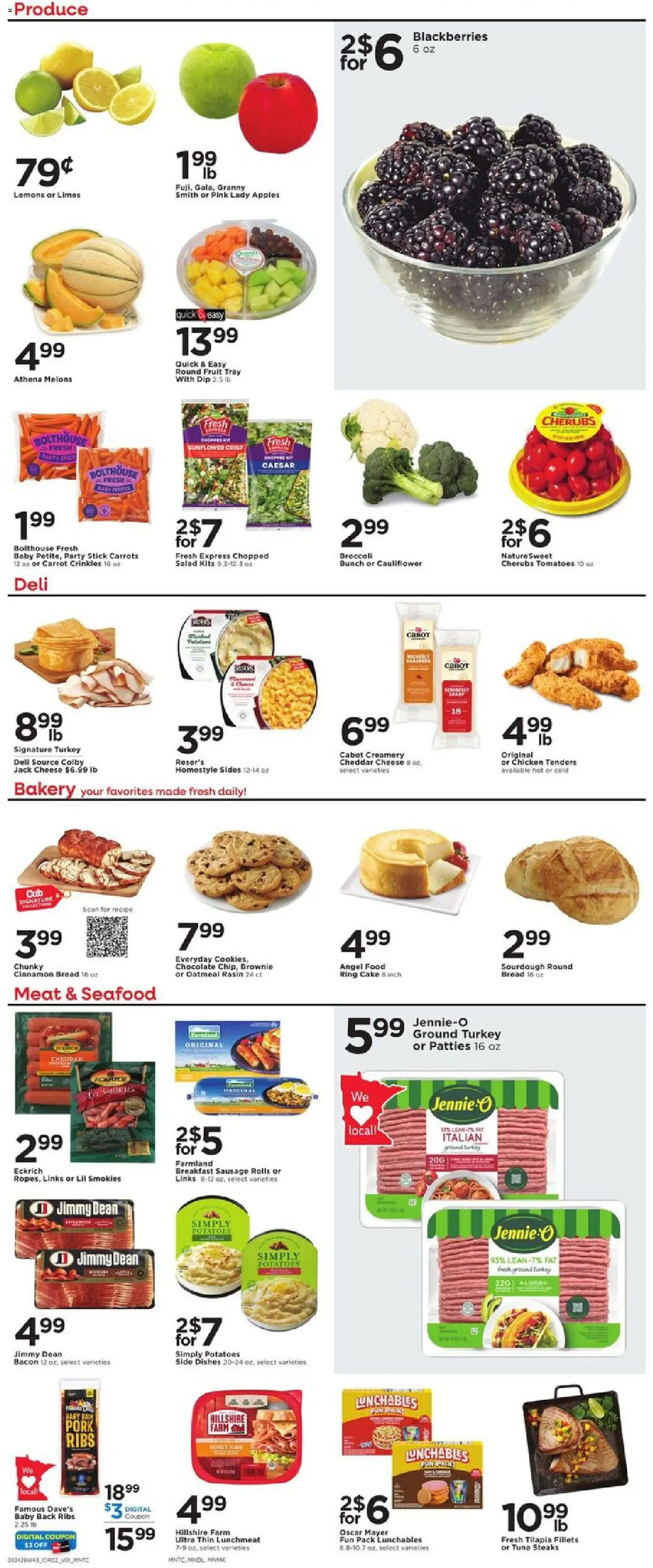 Cub Foods Weekly Savings - MN - valid from 24.05.2026 | Page: 4 | Products: Bread, Chocolate, Sausage, Cauliflower