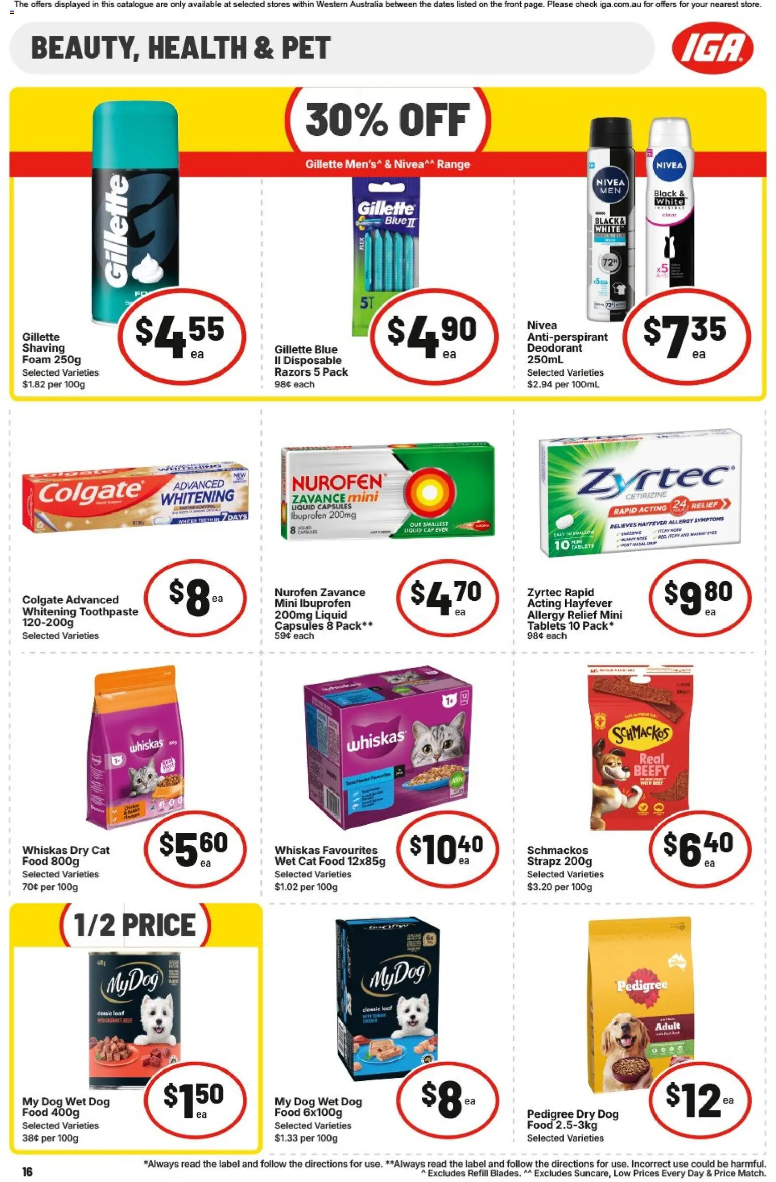 IGA catalogue - valid from 26/08/2026 | Page: 16 | Products: Toothpaste, Capsules, Cap, Razors