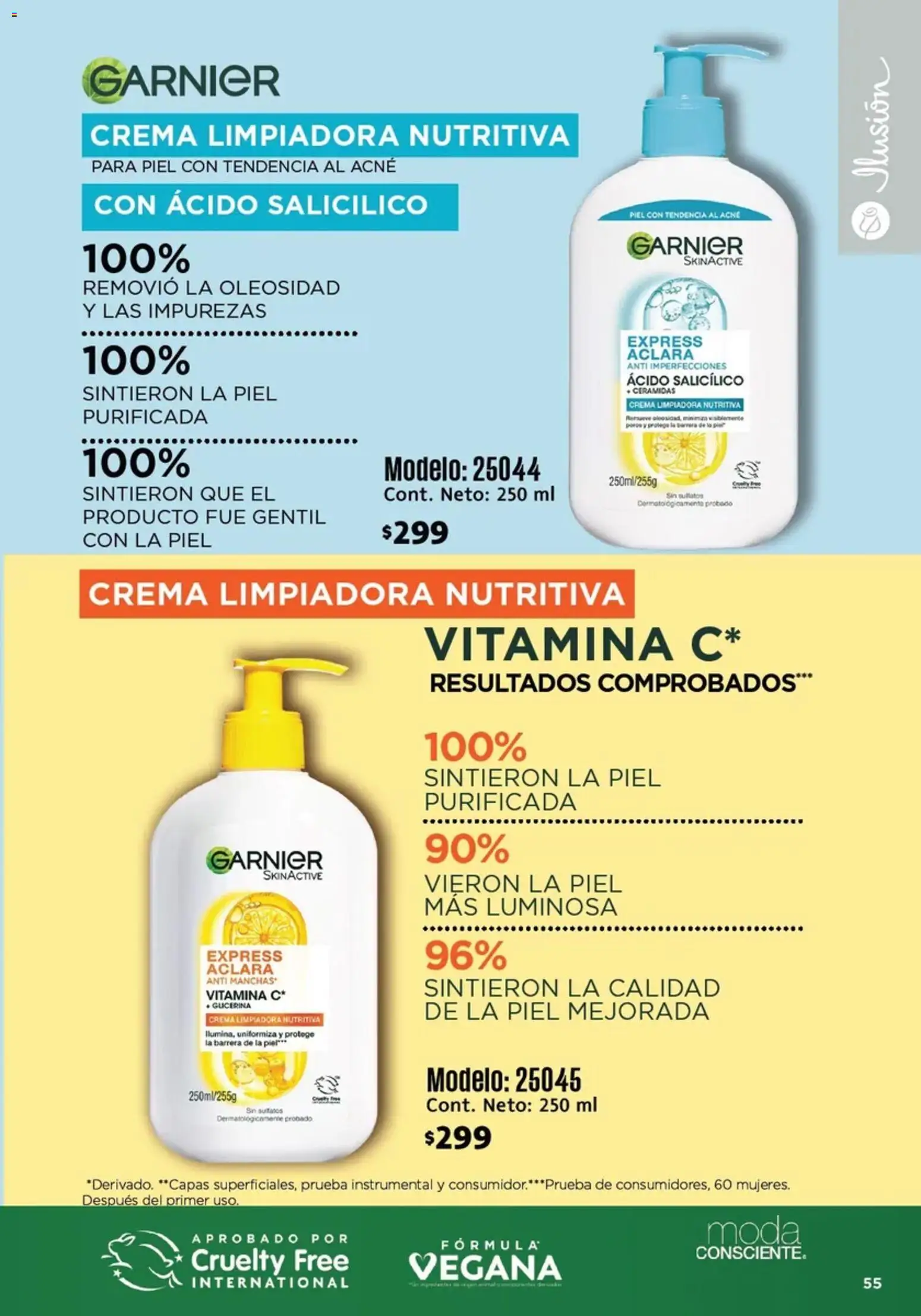 Nuevas ofertas de Ilusión válidas en toda la República Mexicana desde el 01/07/2026. ¡Encuentra las mejores ofertas en Ilusión catálogo Marcas Amigas! | Página: 57 | Productos: Crema