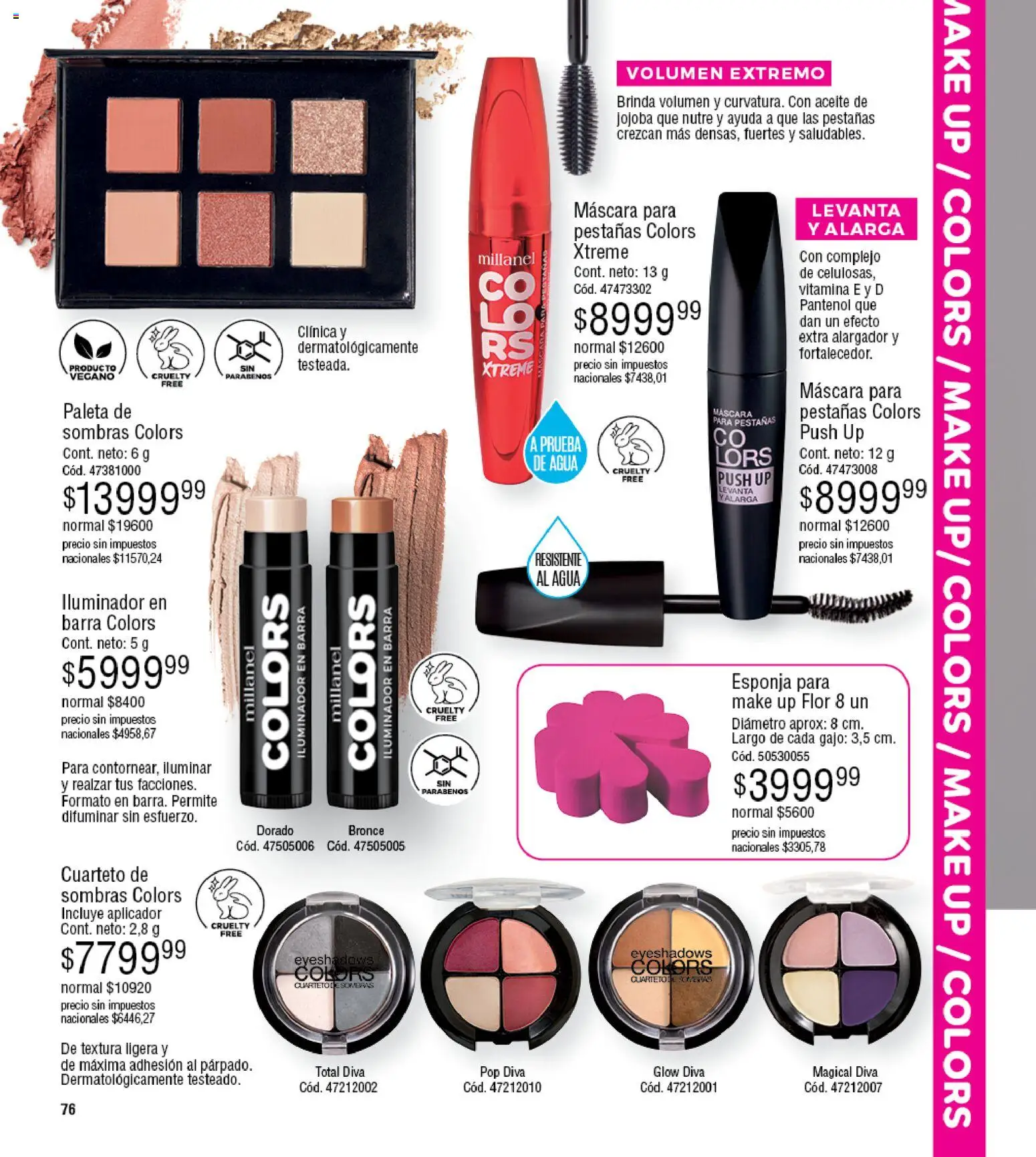 Millanel - Catálogo │ válido desde el 25.05.2026 | Página: 76 | Productos: Aceite, Paleta, Agua, Esponja