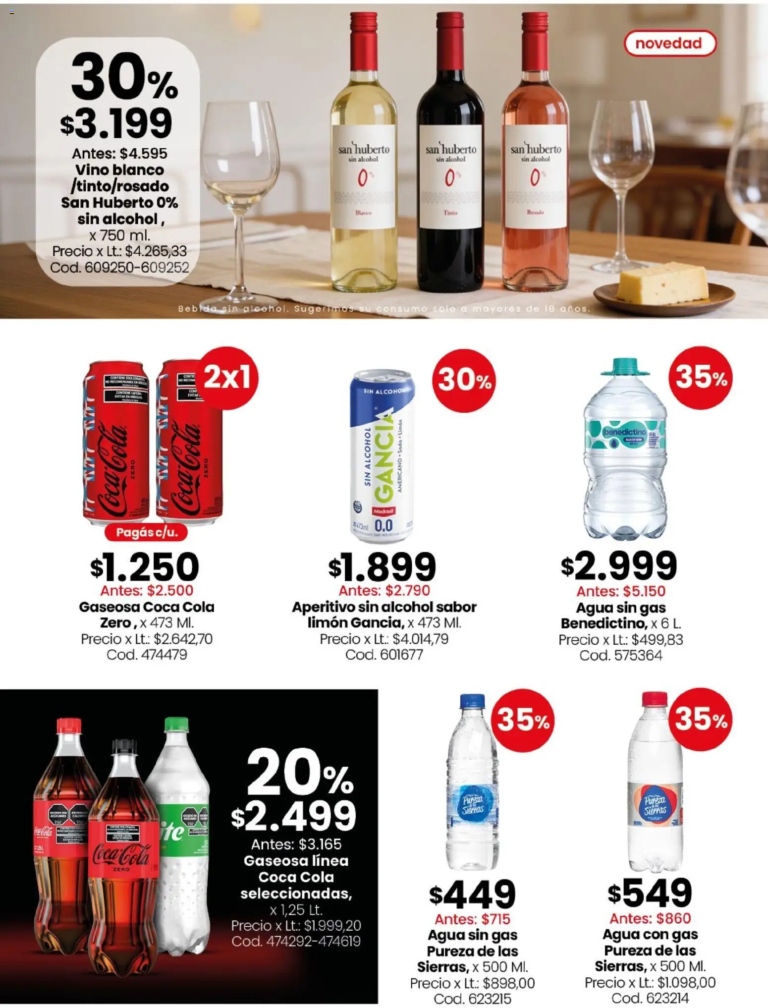 Coto - Almacén y bebidas │ válido desde el 20/07/2026 | Página: 7 | Productos: Gaseosa, Soda, Agua, Limón