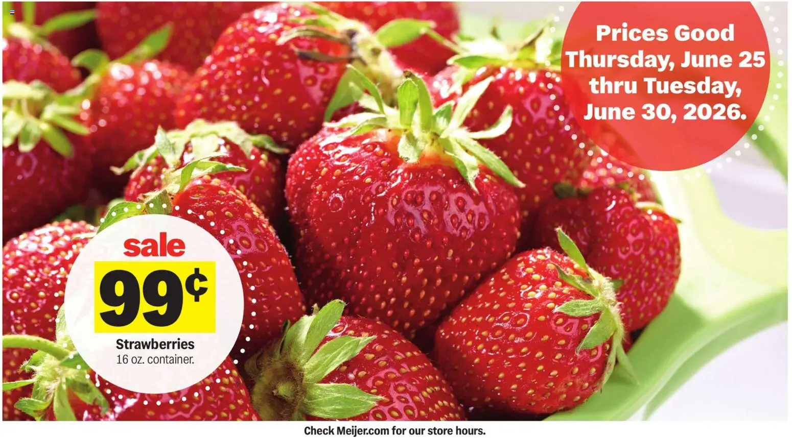 Meijer Weekly Ad - MI - valid from 06/24/2026 | Page: 2 | Products: Strawberries