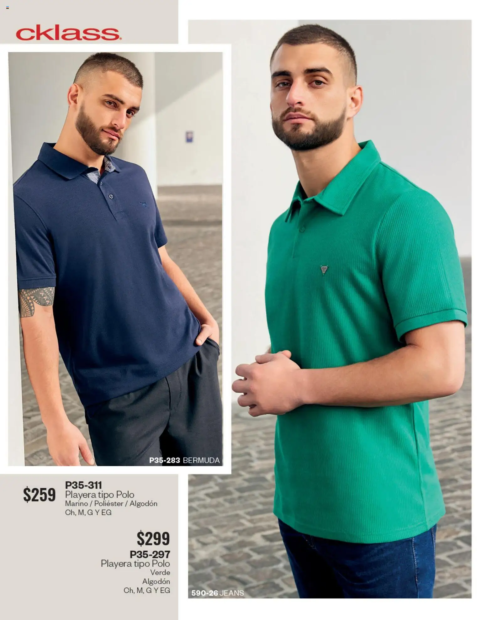 Nuevas ofertas de Cklass válidas en toda la República Mexicana desde el 05.03.2026. ¡Encuentra las mejores ofertas en Cklass catálogo Complemento Verano Ropa! | Página: 224 | Productos: Algodón, Playera, Bermuda