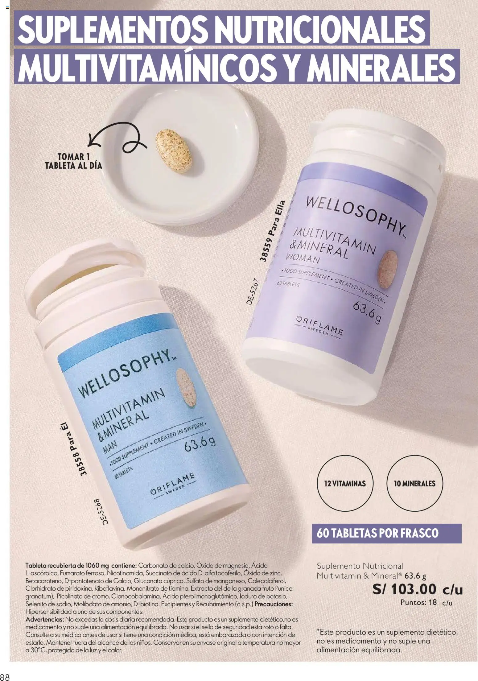 Catálogo Oriflame válido desde 01/08/2026 | Página: 88 | Productos: Tableta