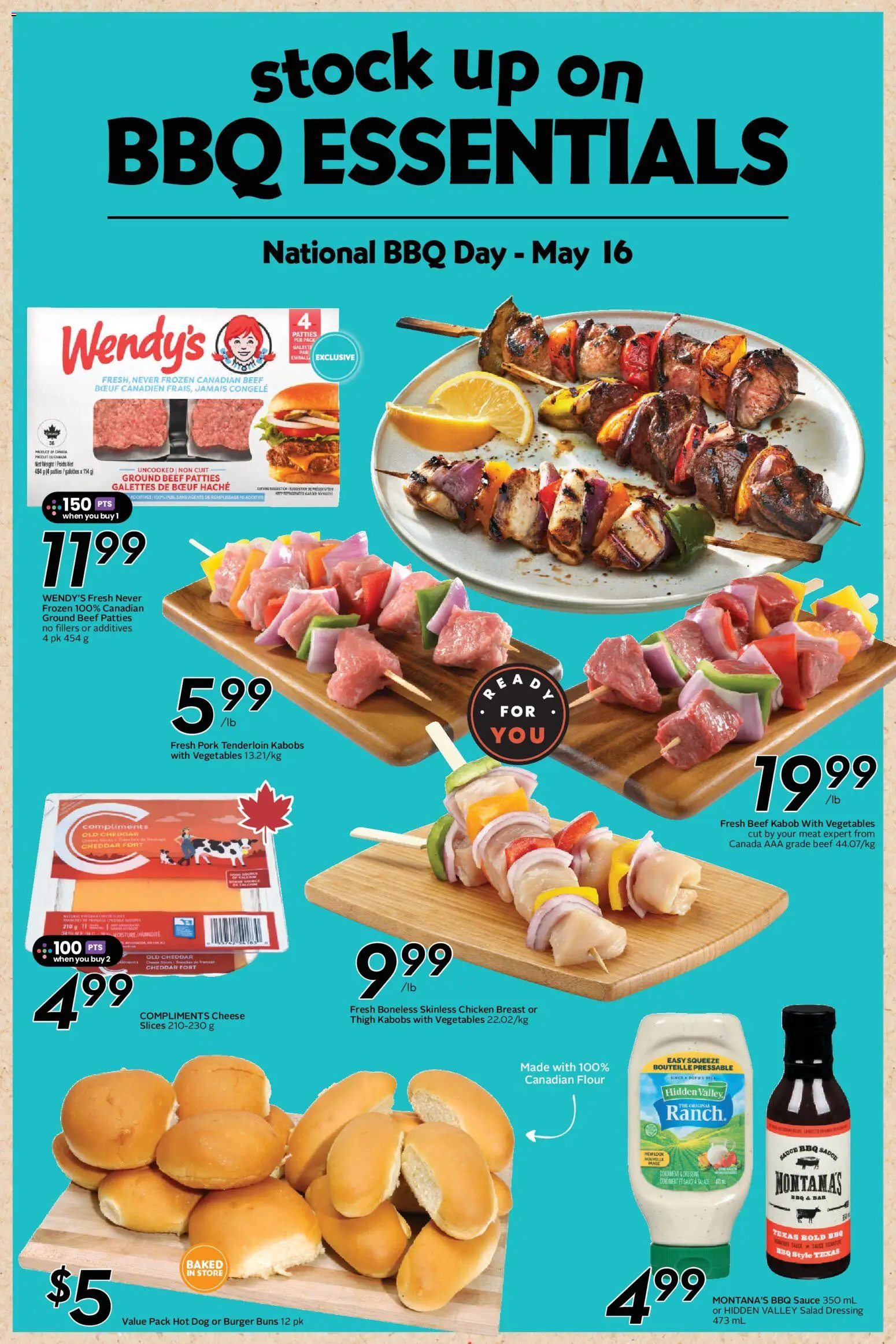 Safeway flyer valid from 07.05.2026 | Page: 22 | Products: Beef, Salad, Cheese, Pork
