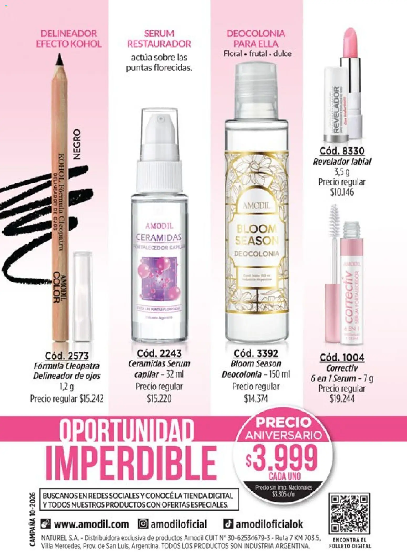 Amodil - Campaña 10 │ válido desde el 01.06.2026 | Página: 164 | Productos: Sobre, Serum, Delineador de ojos, Delineador
