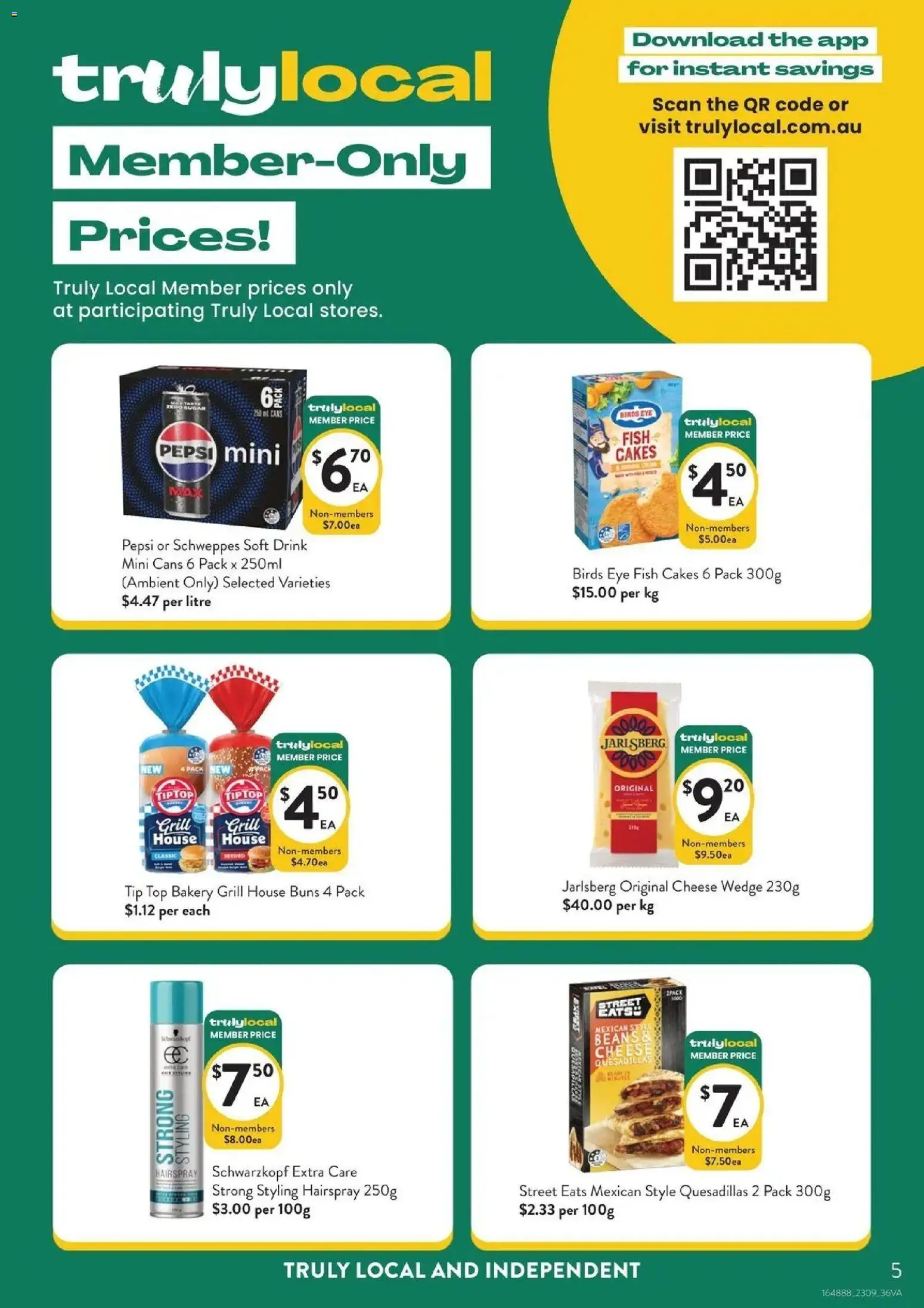 Foodworks catalogue Mirboo North - 23/09/2026 > weekly / monthly specials | Page: 5 | Products: Cheese, Pepsi, Grill, Bakery