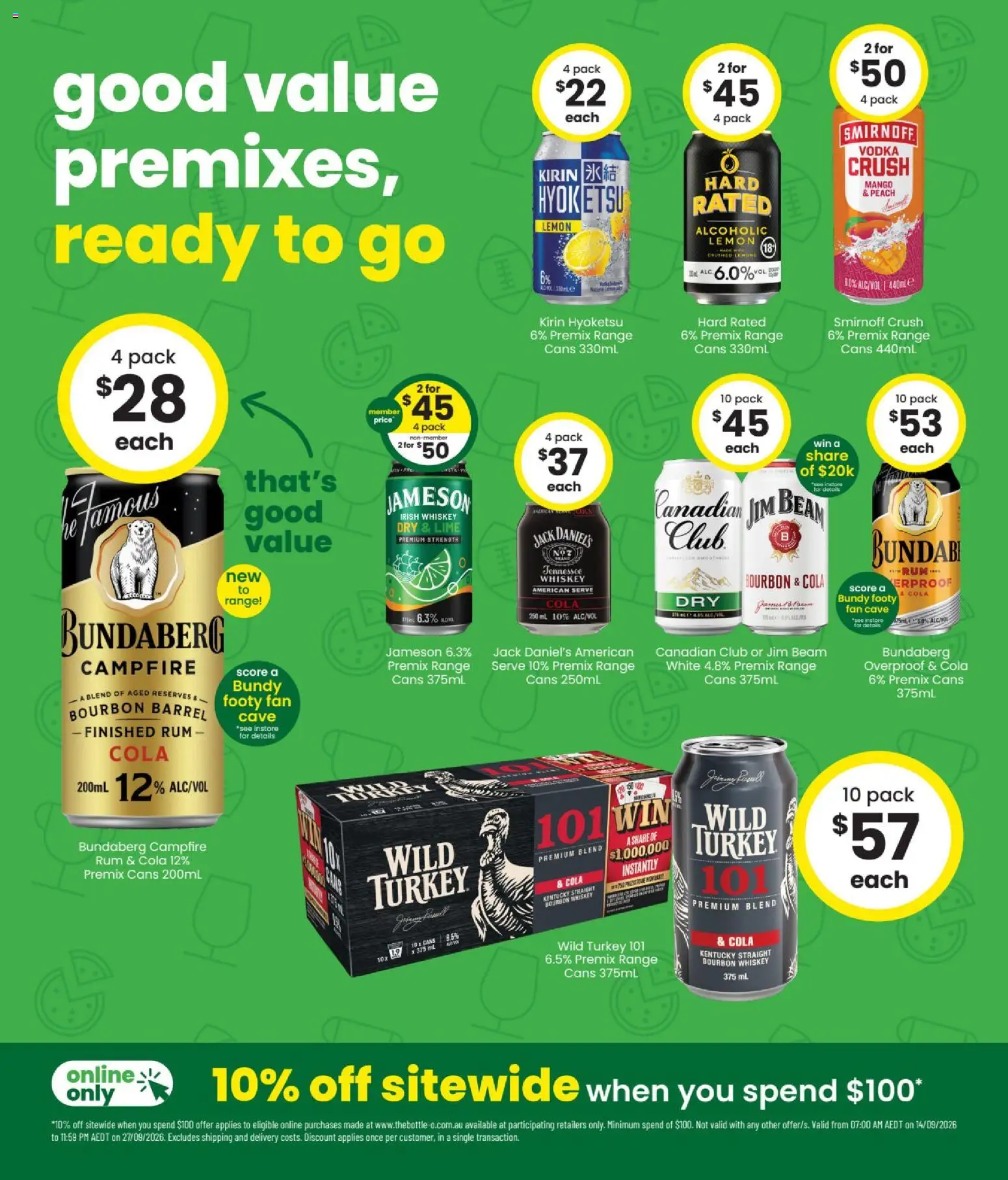 The Bottle-O catalogue - valid from 14/09/2026 | Page: 4 | Products: Whiskey, Rum, Mango, Turkey