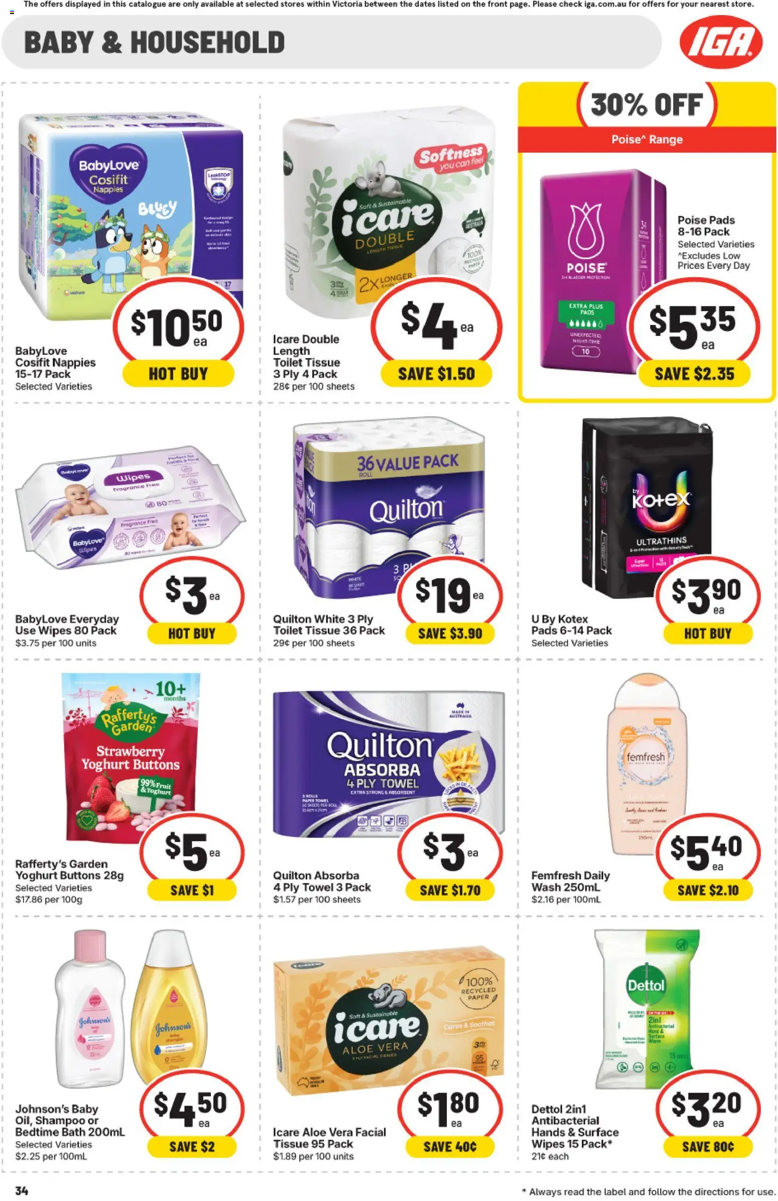 IGA catalogue - valid from 30/09/2026 | Page: 30 | Products: Pot, Yoghurt, Socks, Glue