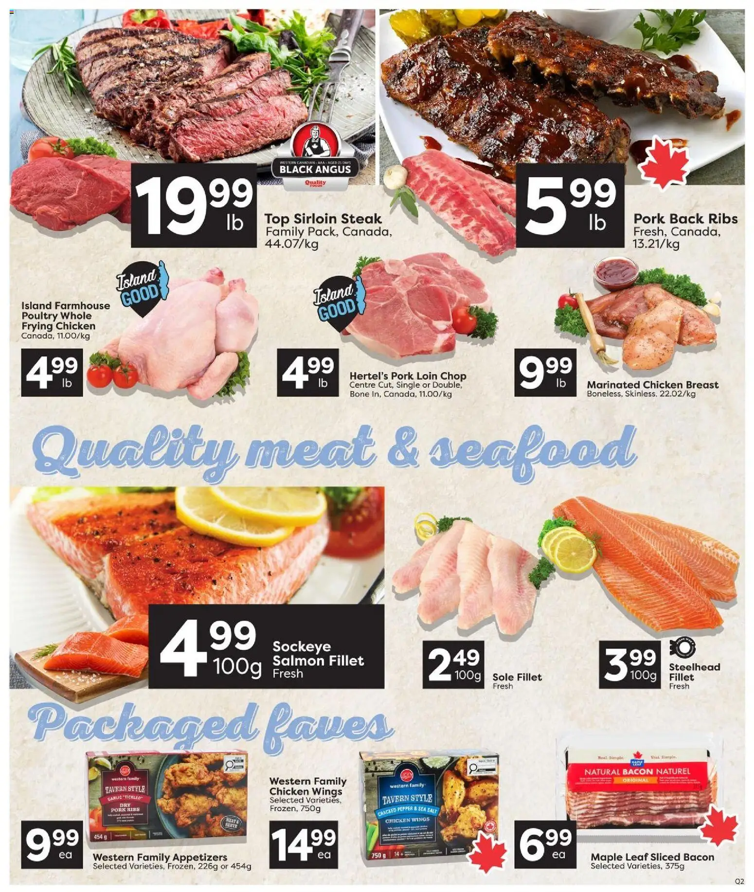 Quality Foods flyer valid from Jul 23, 2026 | Page: 4 | Products: Chicken wings, Chicken, Pork