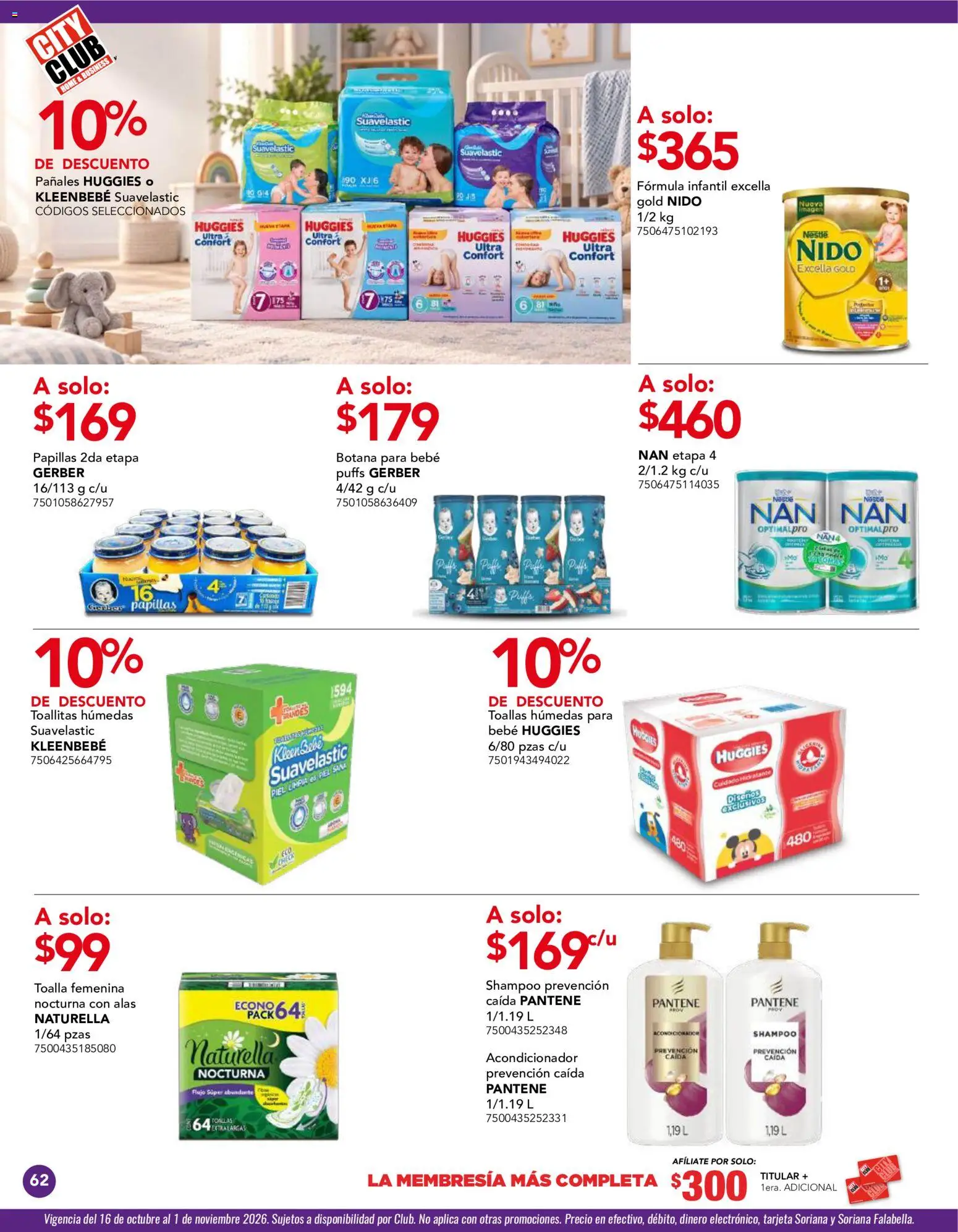 Nuevas ofertas de City Club válidas en toda la República Mexicana desde el 01/10/2026. ¡Encuentra las mejores ofertas en City Club catálogo! | Página: 62