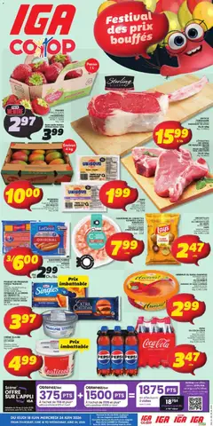 Preview of IGA weekly flyer / circulaire from shop IGA valid from 18.06.2026