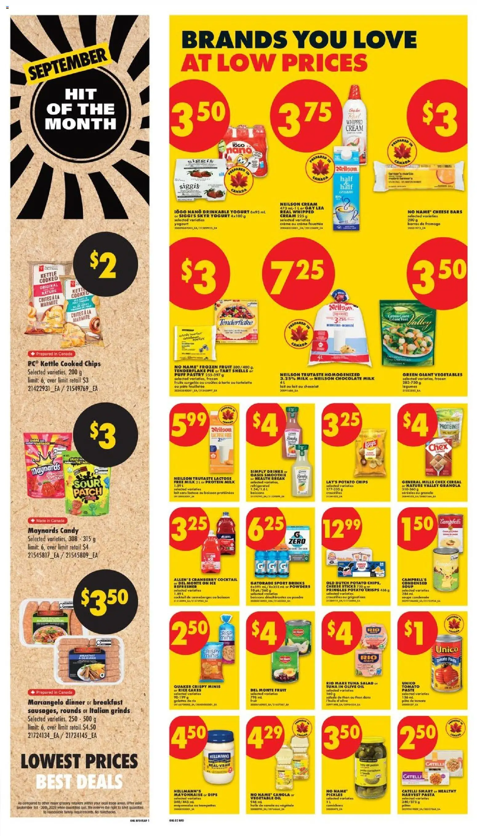 No Frills flyer valid from Sep 24, 2026 | Page: 7 | Products: Chips, Drinks, Crisps, Pickles