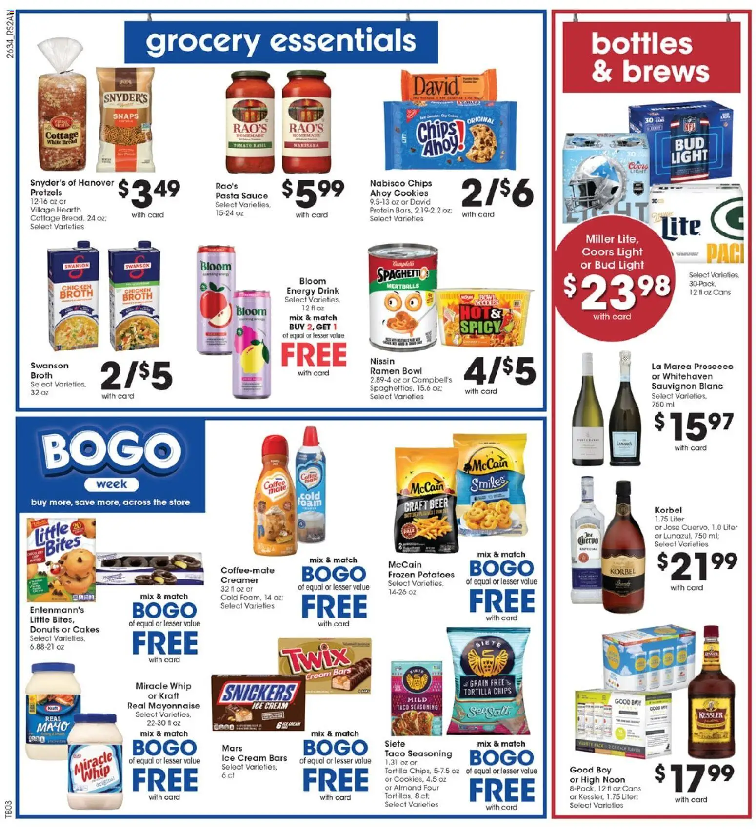 Pick ‘n Save Weekly Ad - valid from 09/23/2026 | Page: 7 | Products: Cookies, Potatoes, Sauce, Energy drink