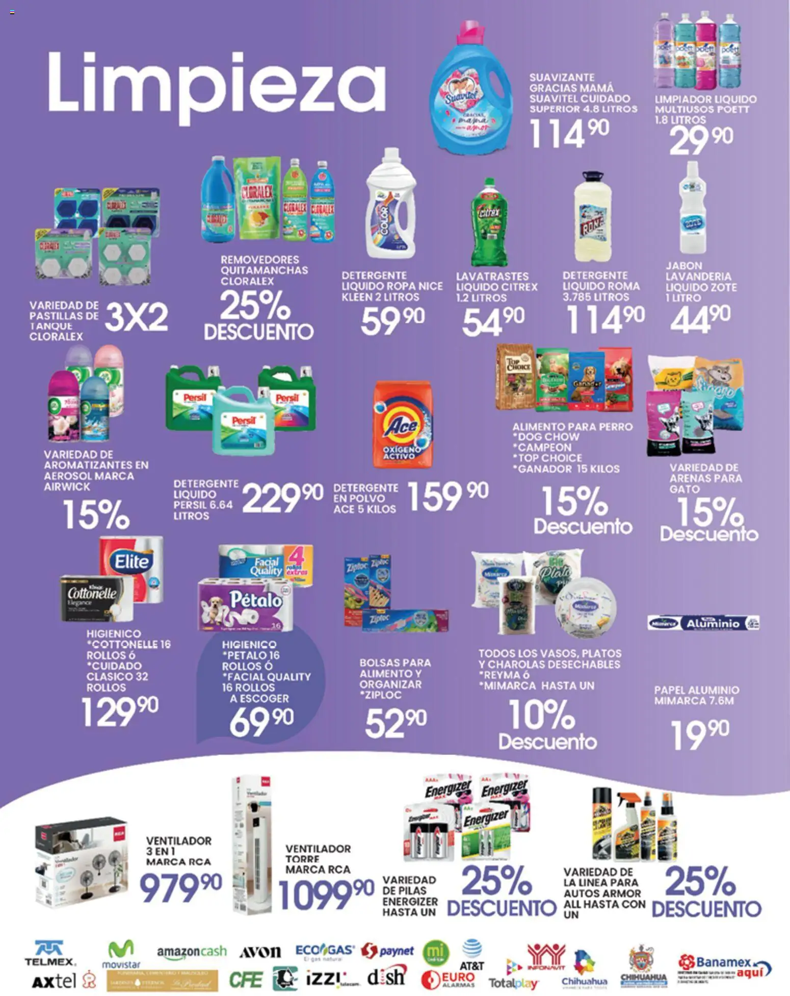 Nuevas ofertas de Alsuper válidas en toda la República Mexicana desde el 12.05.2026. ¡Encuentra las mejores ofertas en Alsuper folleto Chihuahua-Ciudad! | Página: 5 | Productos: Limpiador, Ropa, Polvo, Jabón